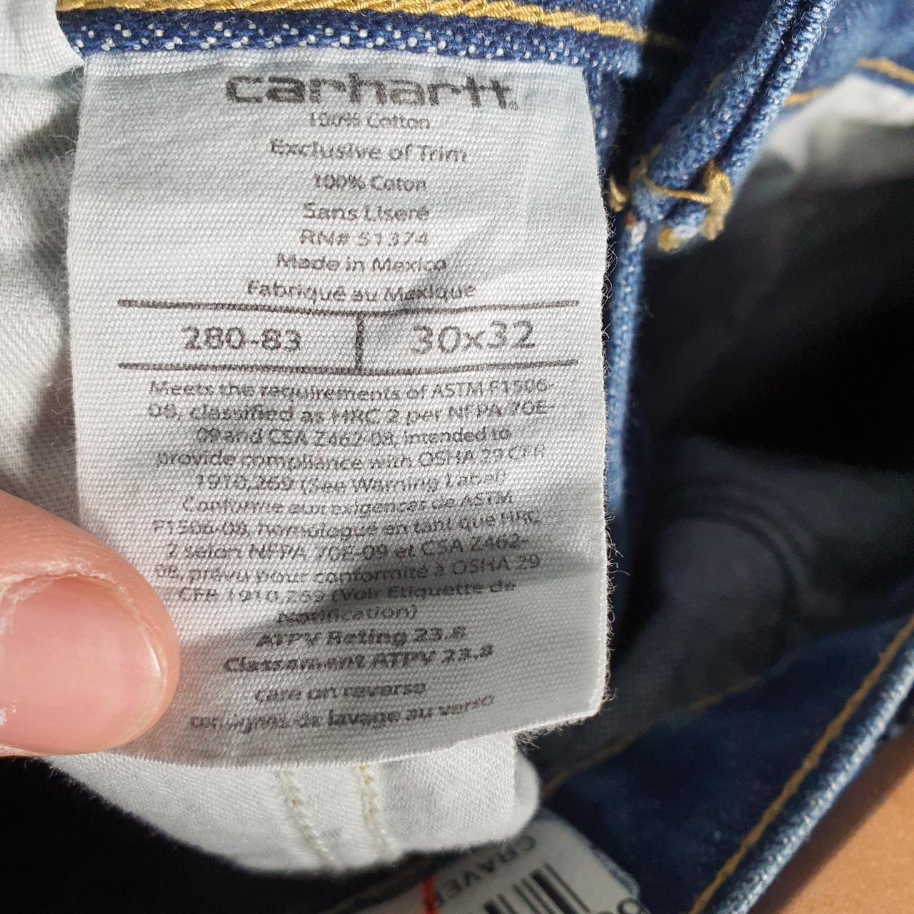 Vintage Carhartt Workwear Carpenter Jeans Mens W30 L32 Blue Denim Relaxed Fit USA