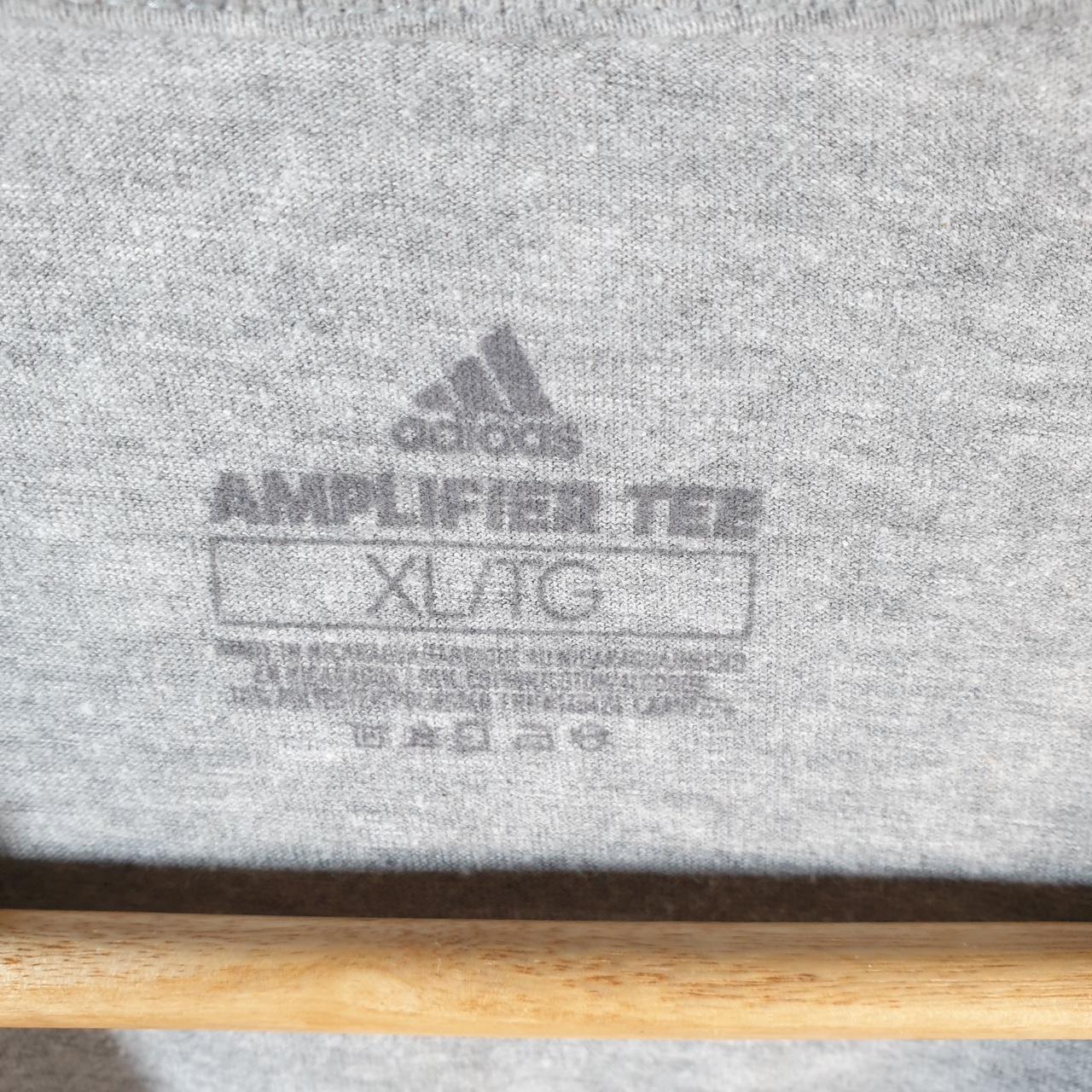 Vintage Adidas Amplifier Grizzlers Cross Country T Shirt Men’s XL Grey Three Stripes Logo Athletic