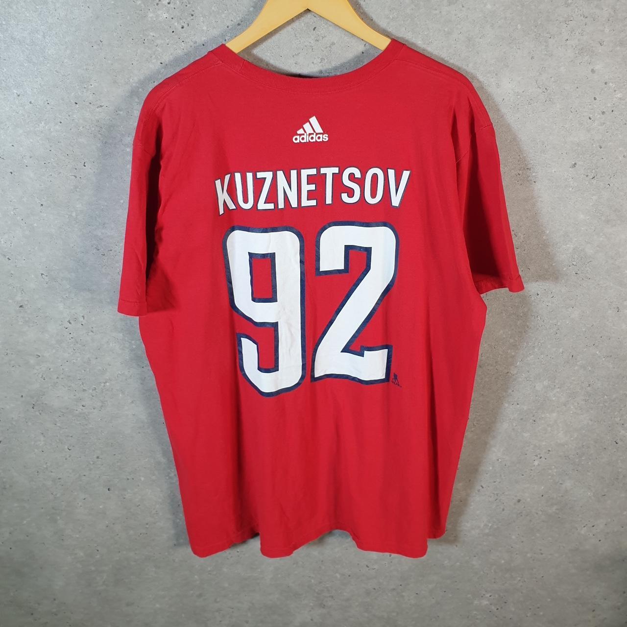 Vintage Adidas Go To Tee Washington NHL Stanley Cup T Shirt Men’s XL Red Three Stripes Logo