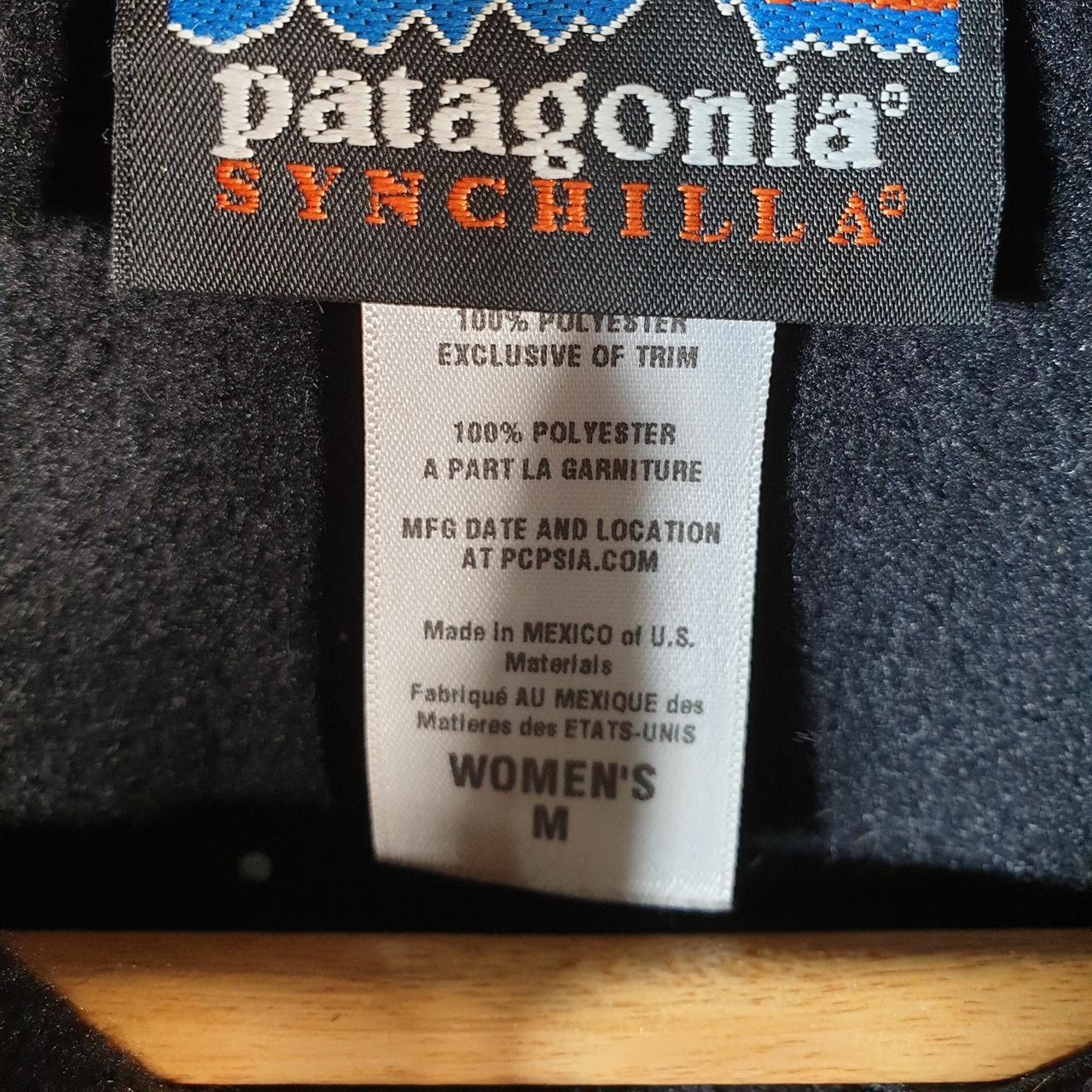 Vintage Patagonia Synchilla Better Sweater Fleece Vest Full Zip Sweatshirt Womens Medium Black