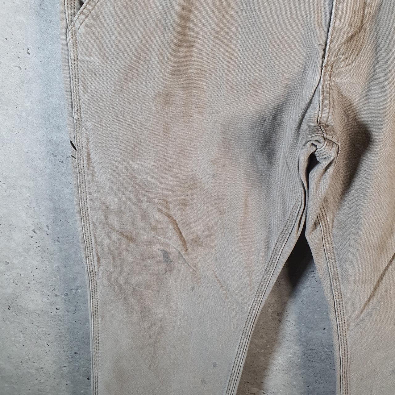 Vintage Carhartt Carpenter Trousers Mens W33 L28 Brown Relaxed Fit Workwear