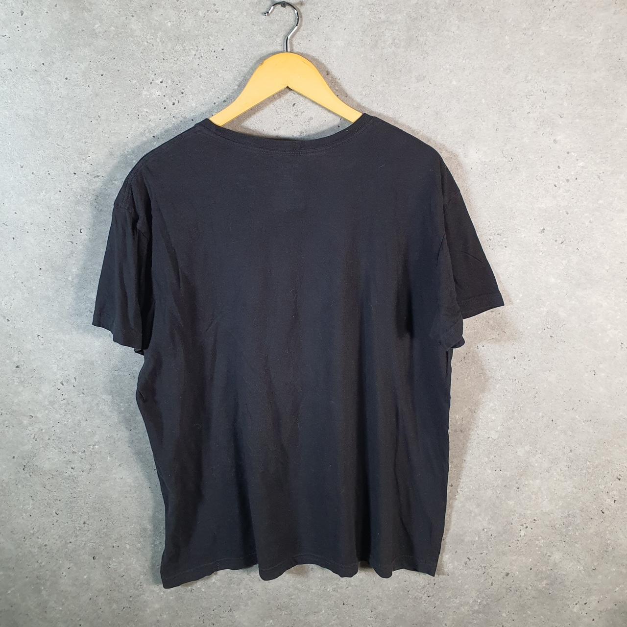 Vintage Ralph Lauren Polo Sport T Shirt Men’s Large Black Custom Fit Embroidered Pony C8644