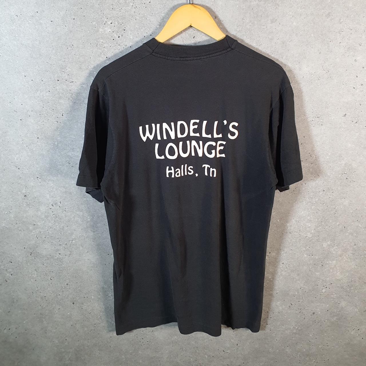 Vintage Fruit of the Loom 1991 Wendell’s Lounge Hall USA Single Stitch T Shirt Men’s Large Black