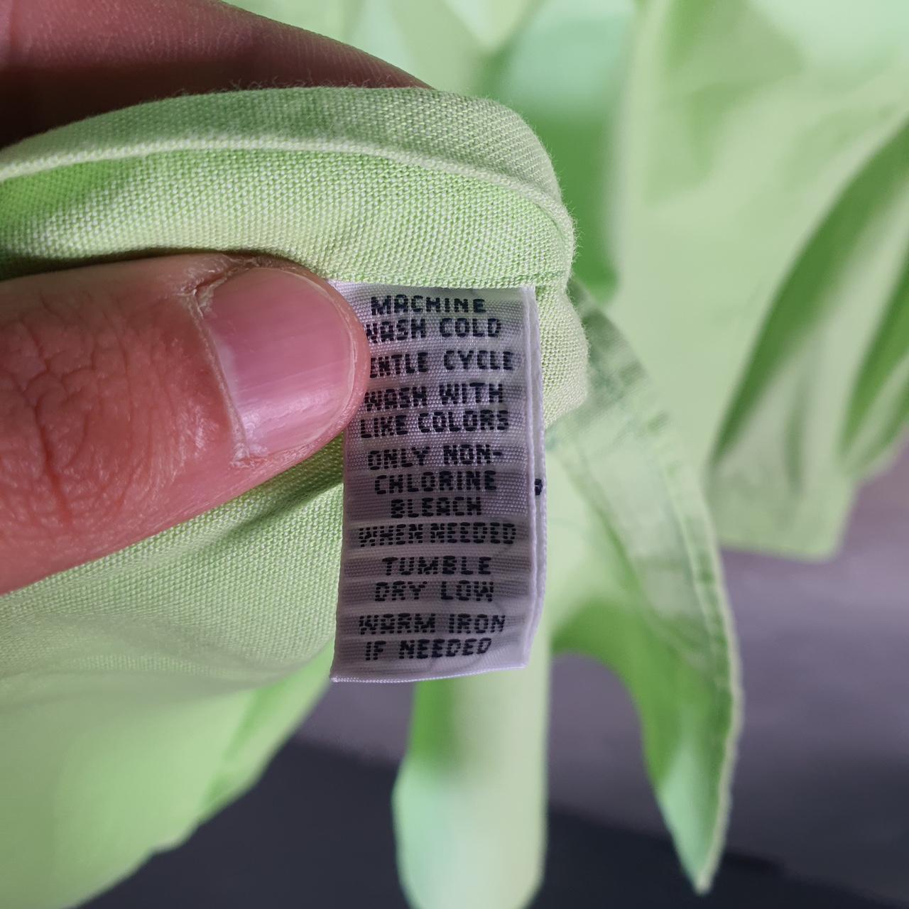 Vintage Ralph Lauren Button Down Shirt Men’s Large Green Custom Fit Cotton Pony