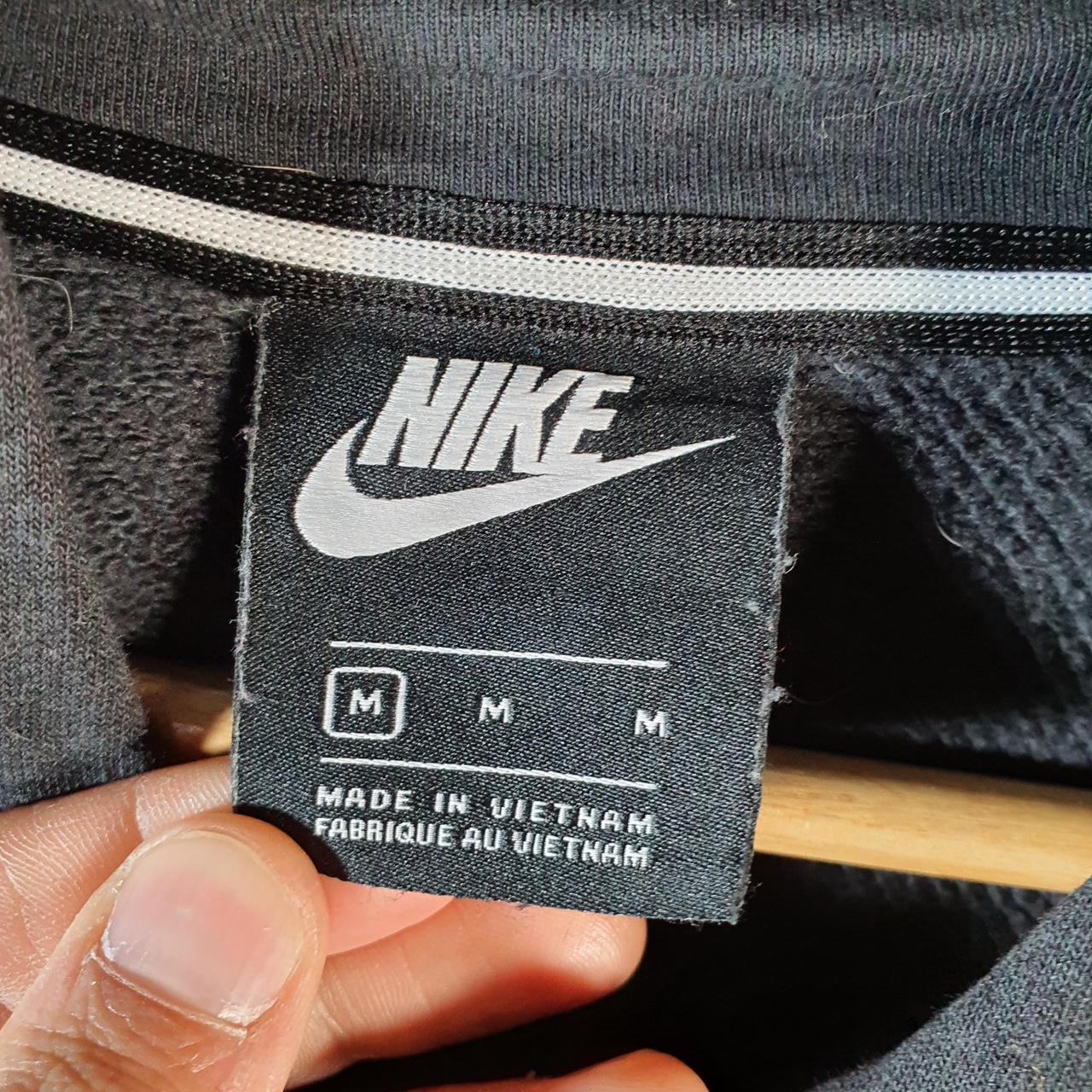Vintage Nike Sports USA Hoodie Womens Medium Black Swoosh Y2K Pullover