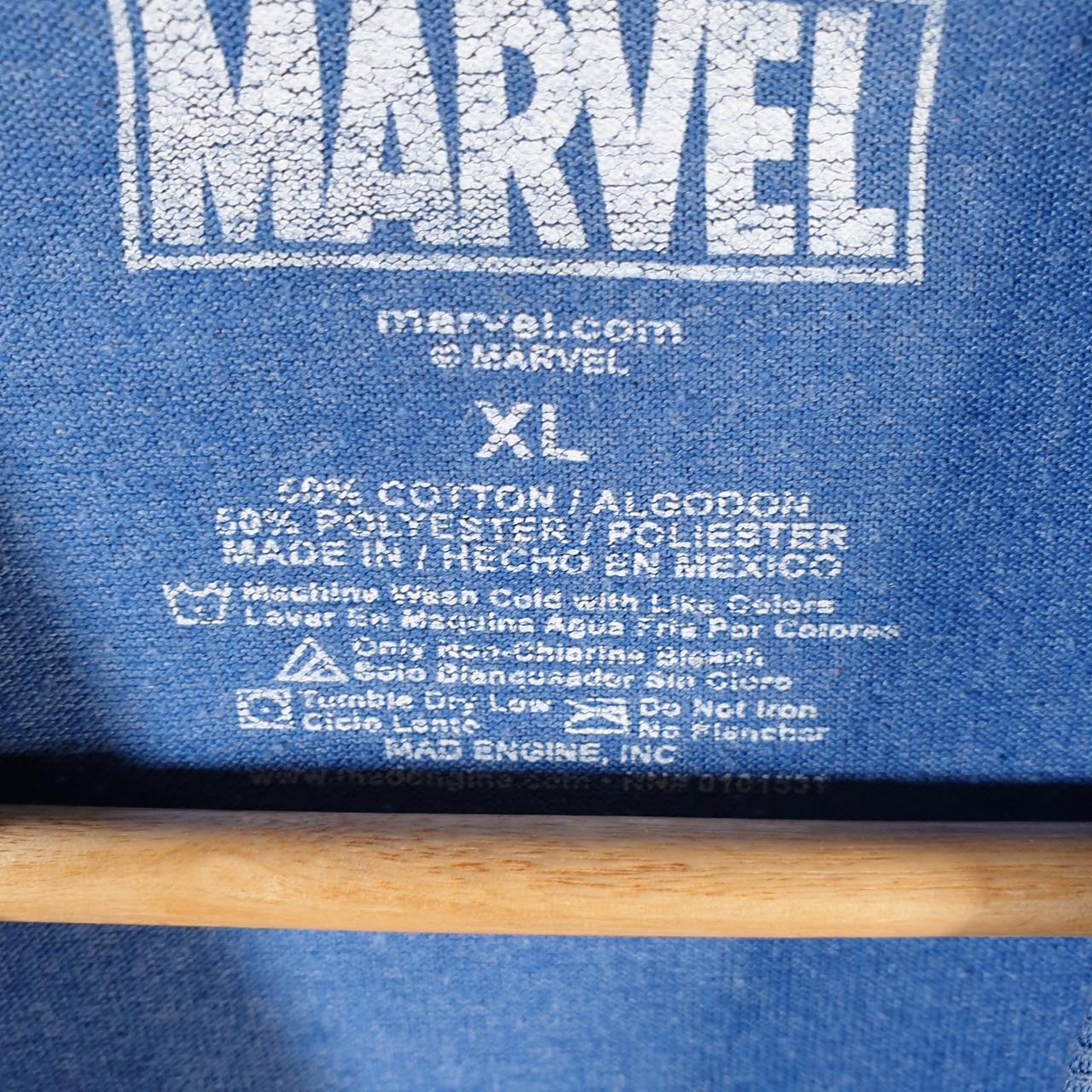 Vintage Marvel Spiderman T Shirt Men’s XL Blue Movie Graphic Cartoon