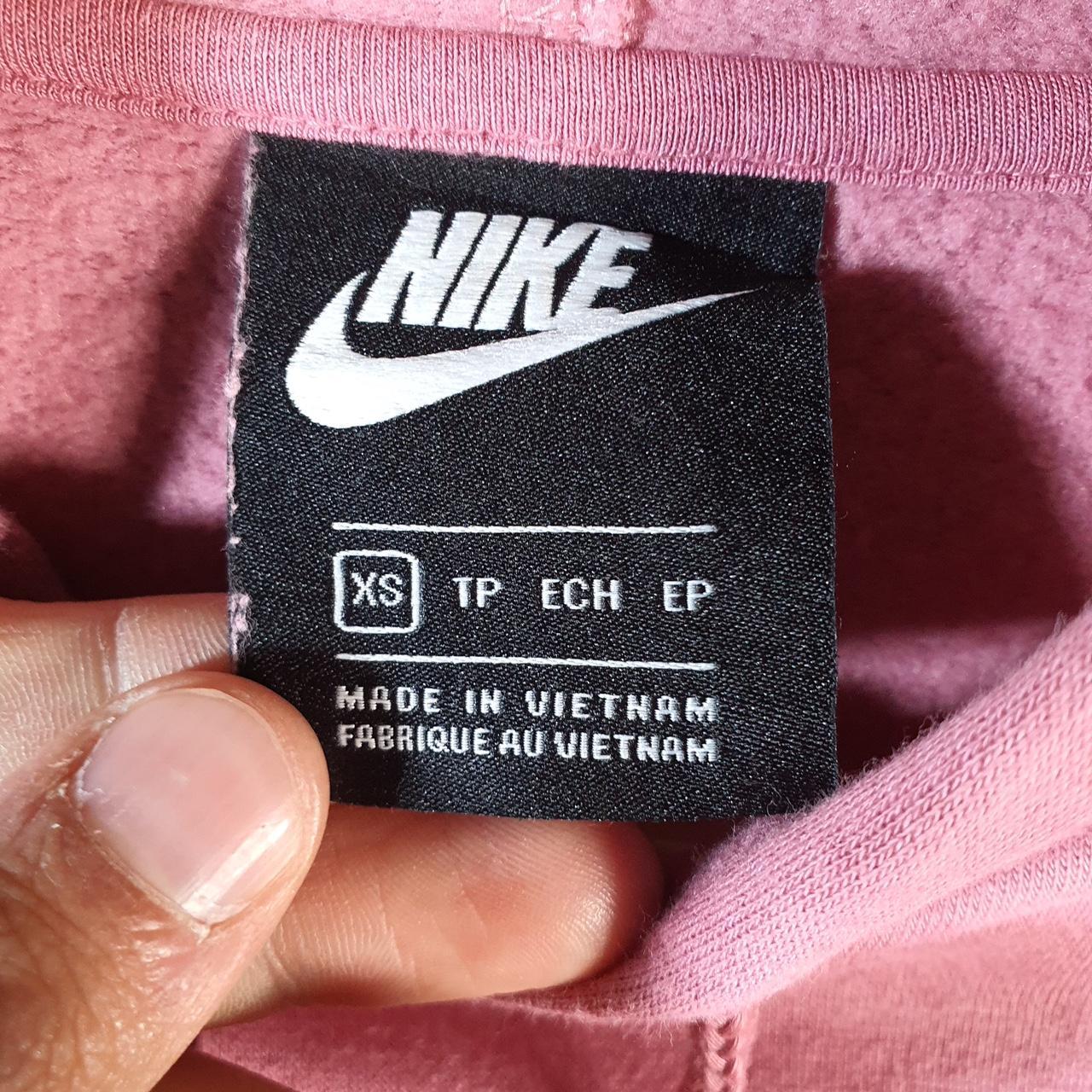Vintage Nike Spellout Club Hoodie Womens XS Pink Swoosh Y2K Pullover