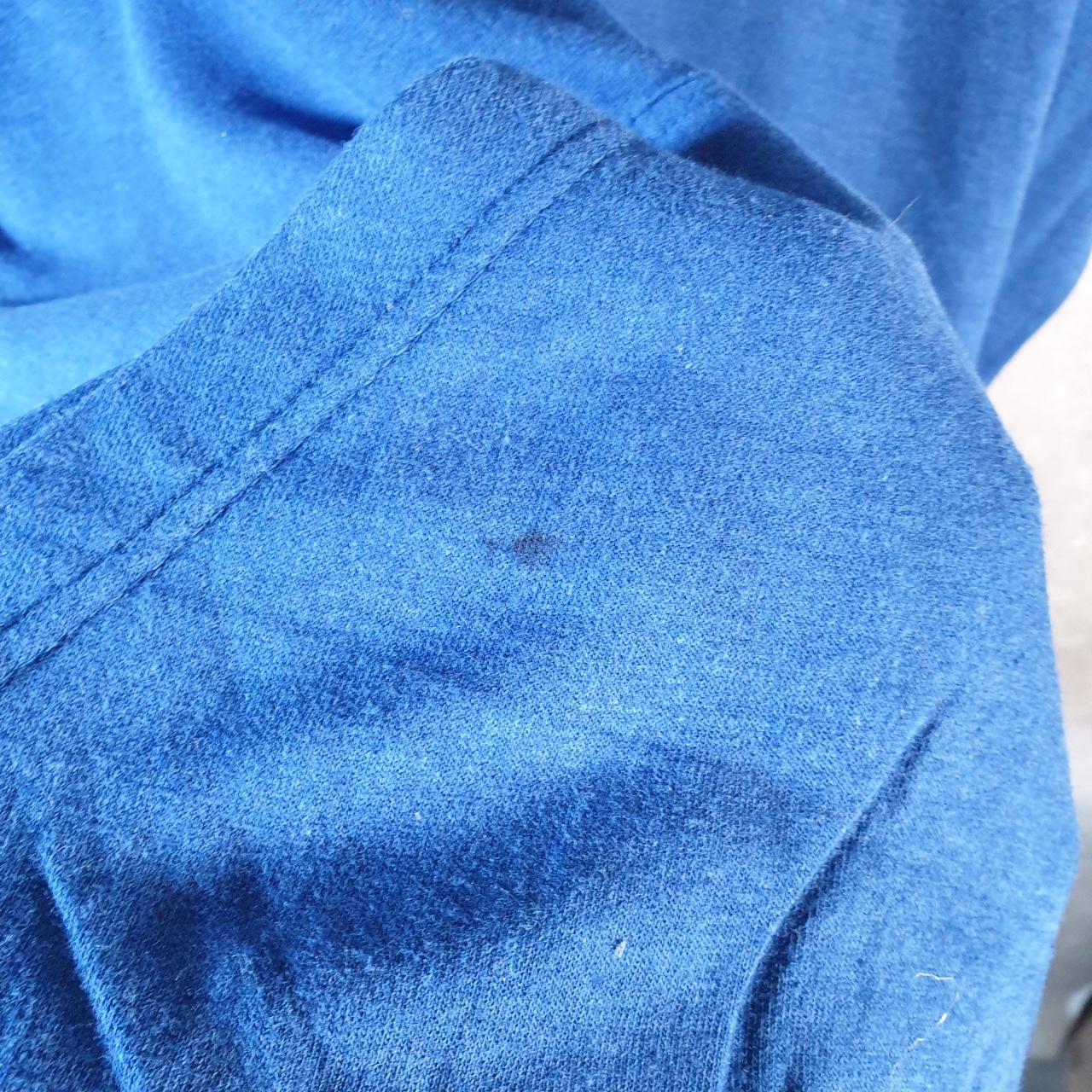 Vintage Nike Club Short Sleeve Hoodie Men’s Medium Blue Swoosh Y2K Pullover