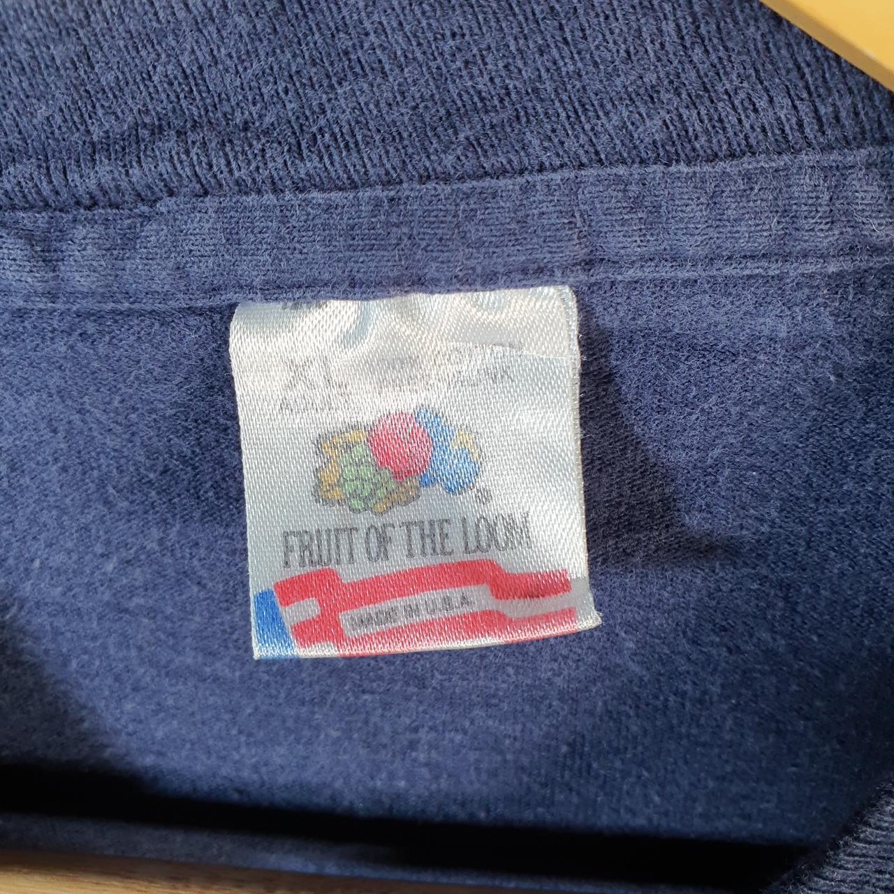 Vintage Fruit of the Loom Mustang Wrestling 90s USA Single Stitch T Shirt Men’s XL Blue