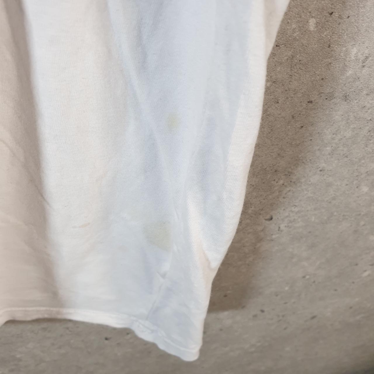 Vintage Puma Spellout T Shirt Mens Large Slim White sports Logo Athletic