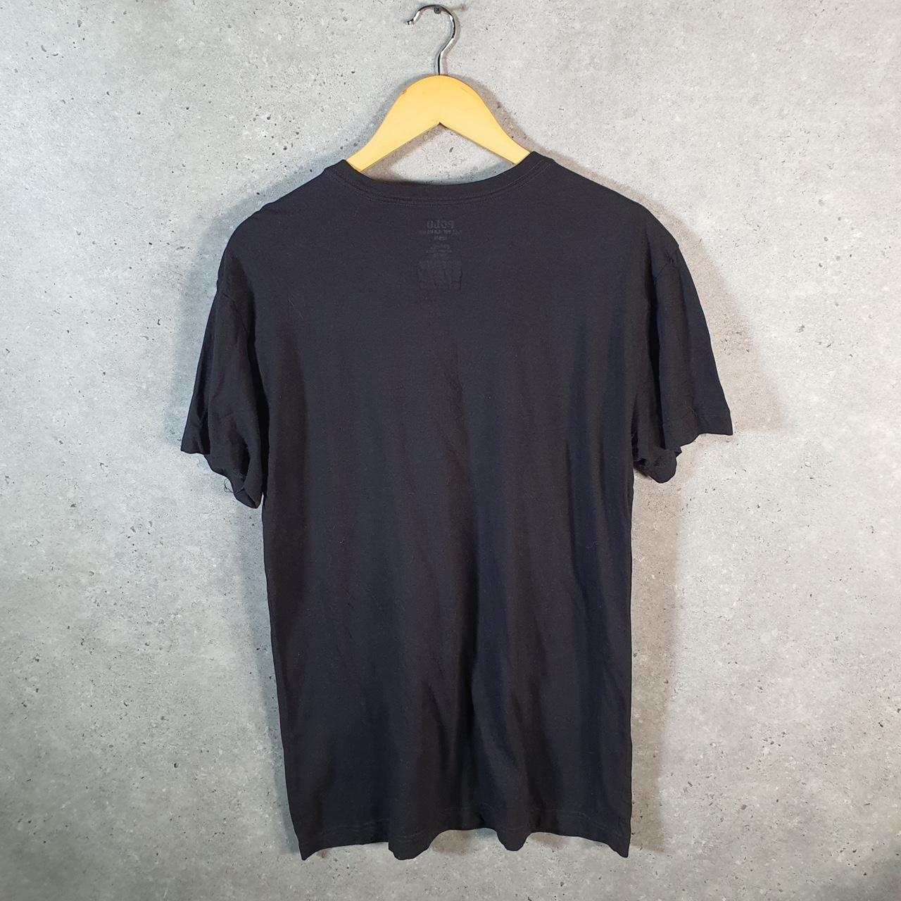 Vintage Ralph Lauren Polo Sport T Shirt Men’s Large Black Slim Fit Embroidered Pony C8680