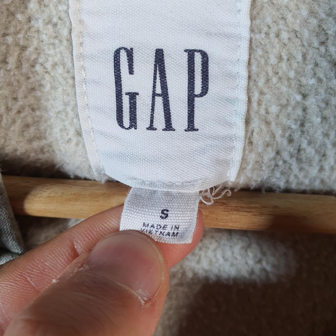 Vintage Gap Hoodie Womens Small Grey Y2K Full Zip Logo