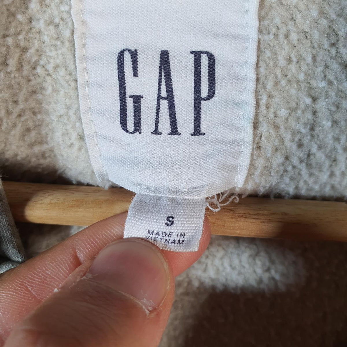 Vintage Gap Hoodie Womens Small Grey Y2K Full Zip Logo