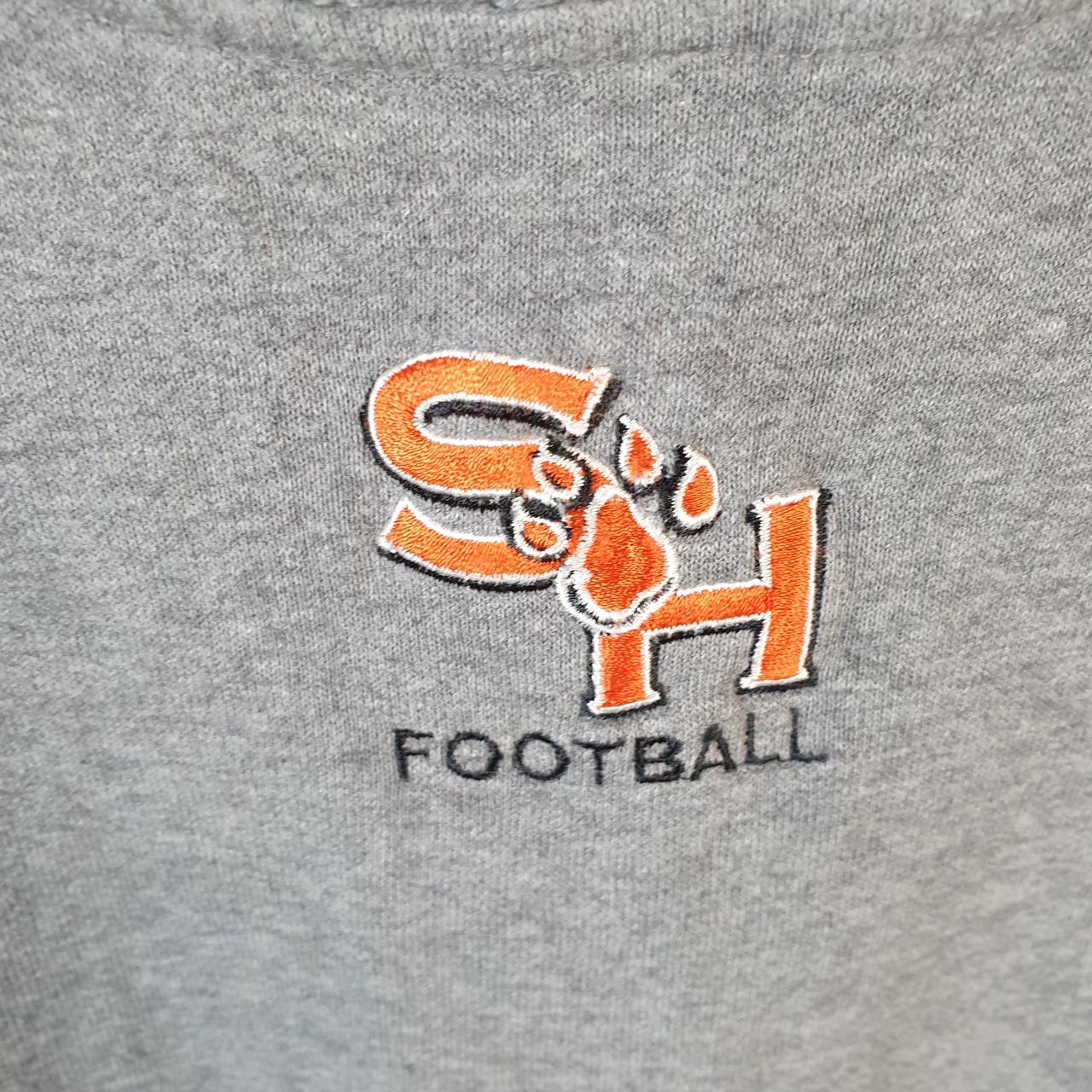 Vintage Nike SH Football Centre Swoosh Hoodie Men’s 2XL Grey Pro Sport Y2K Pullover Logo