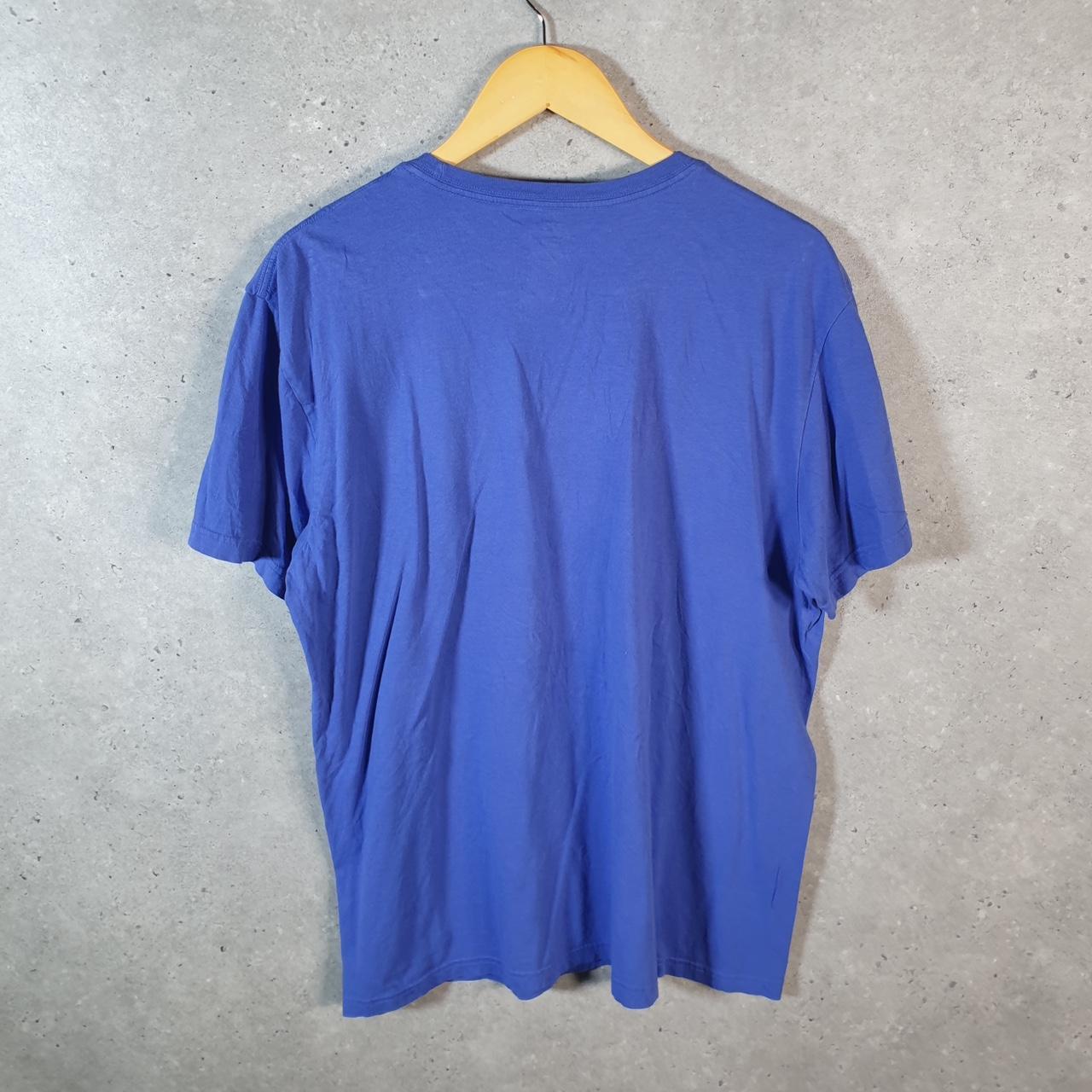 Vintage Ralph Lauren Polo T Shirt Men’s Large Blue Embroidered Classic Fit Pony C9066