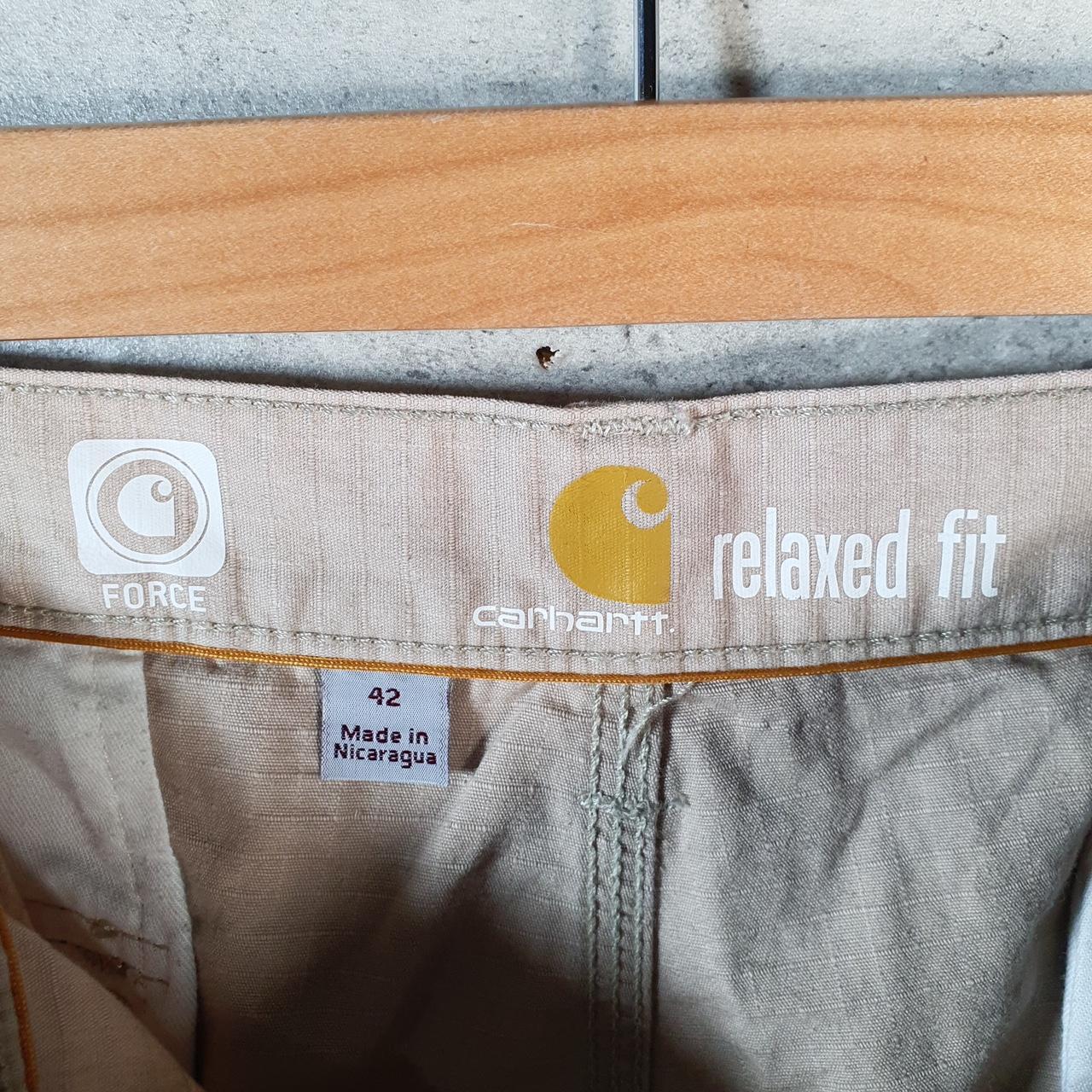Vintage Carhartt Baggy Carpenter Shorts Jorts Cargo Men’s W42 Brown Relaxed Fit Workwear A4693