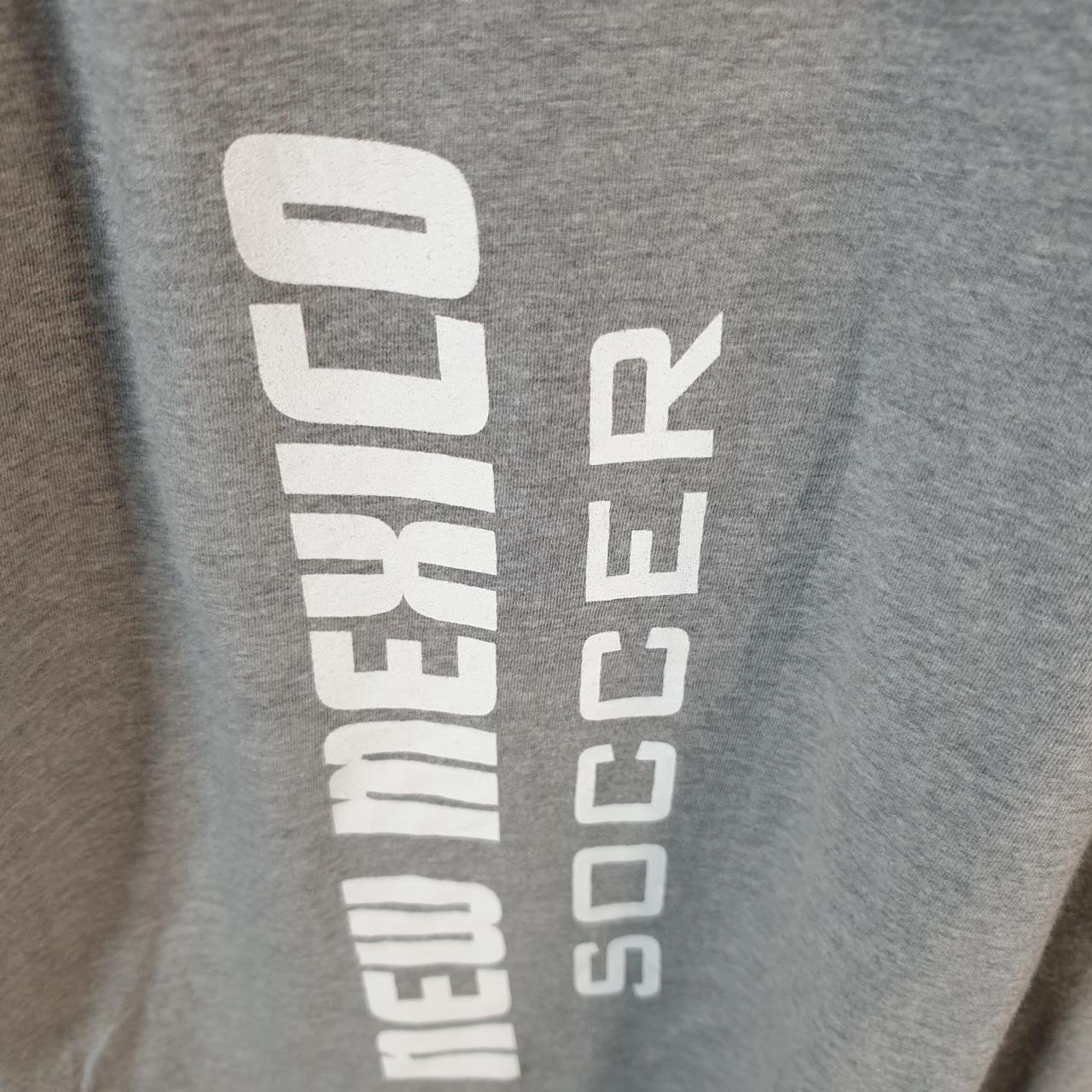 Vintage Nike Mexico Lobos Soccer T Shirt Men’s Large Grey Logo Printed Swoosh Athletic