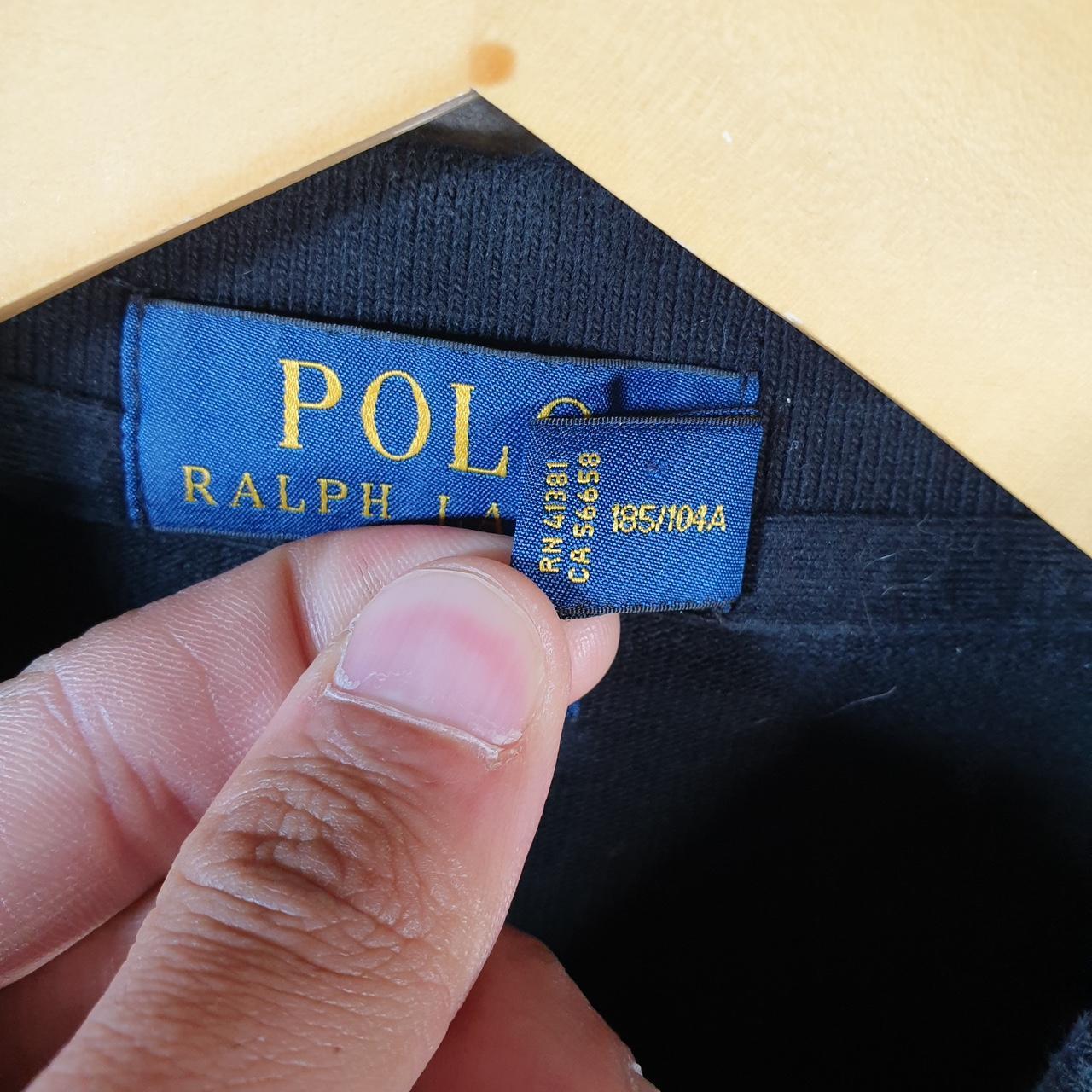 Vintage Ralph Lauren Polo Shirt Men’s XL Black Classic Fit Embroidered Pony