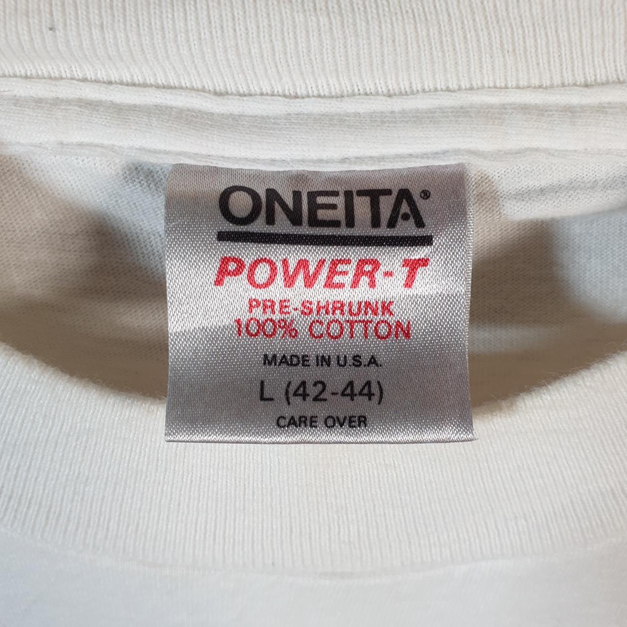 Vintage Oneita Power T Clemsons Pub Australia Melbourne 90s USA Single Stitch T Shirt Men’s Large White