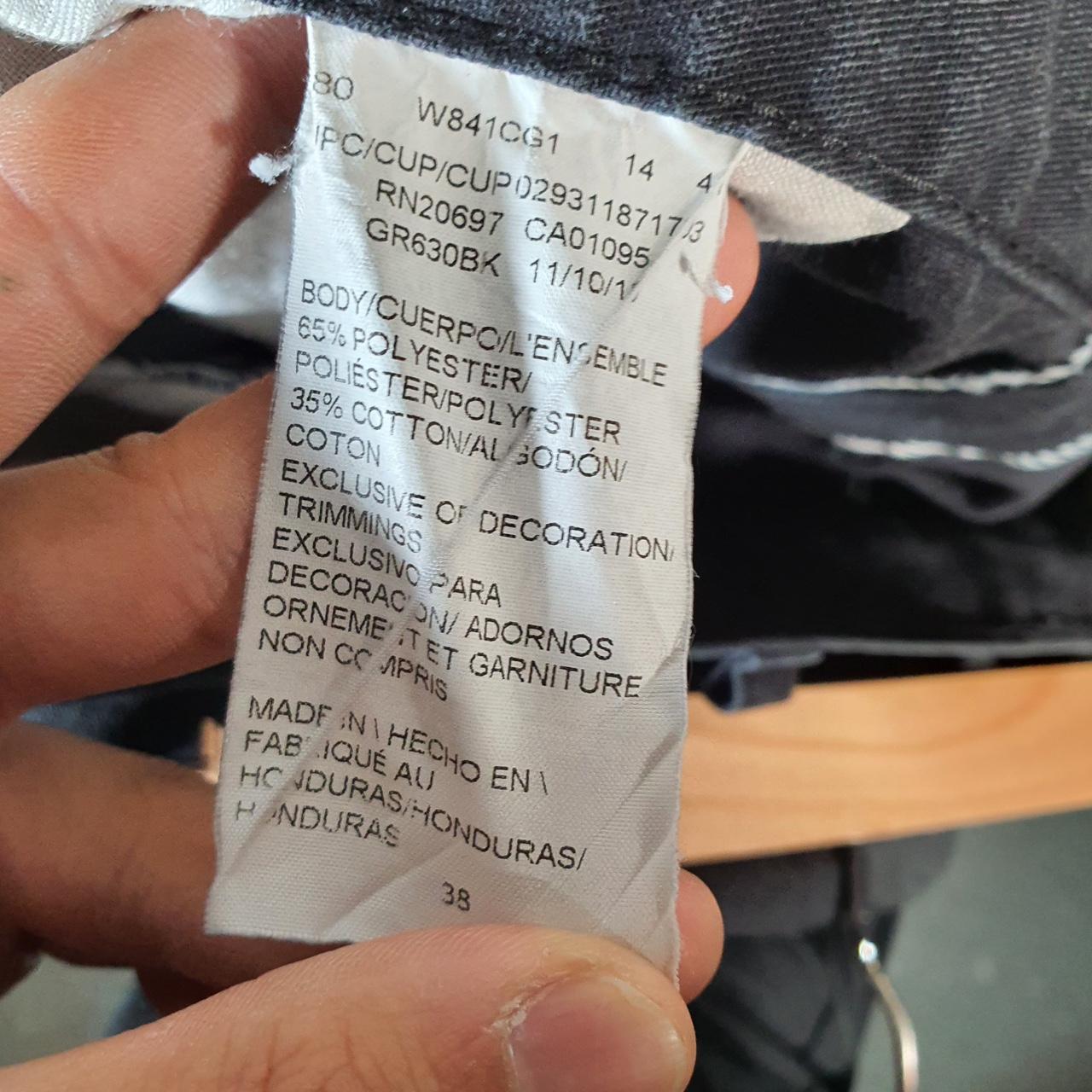 Vintage Dickies Baggy Chino Shorts Jorts Cargo Mens W38 Black Relaxed Fit