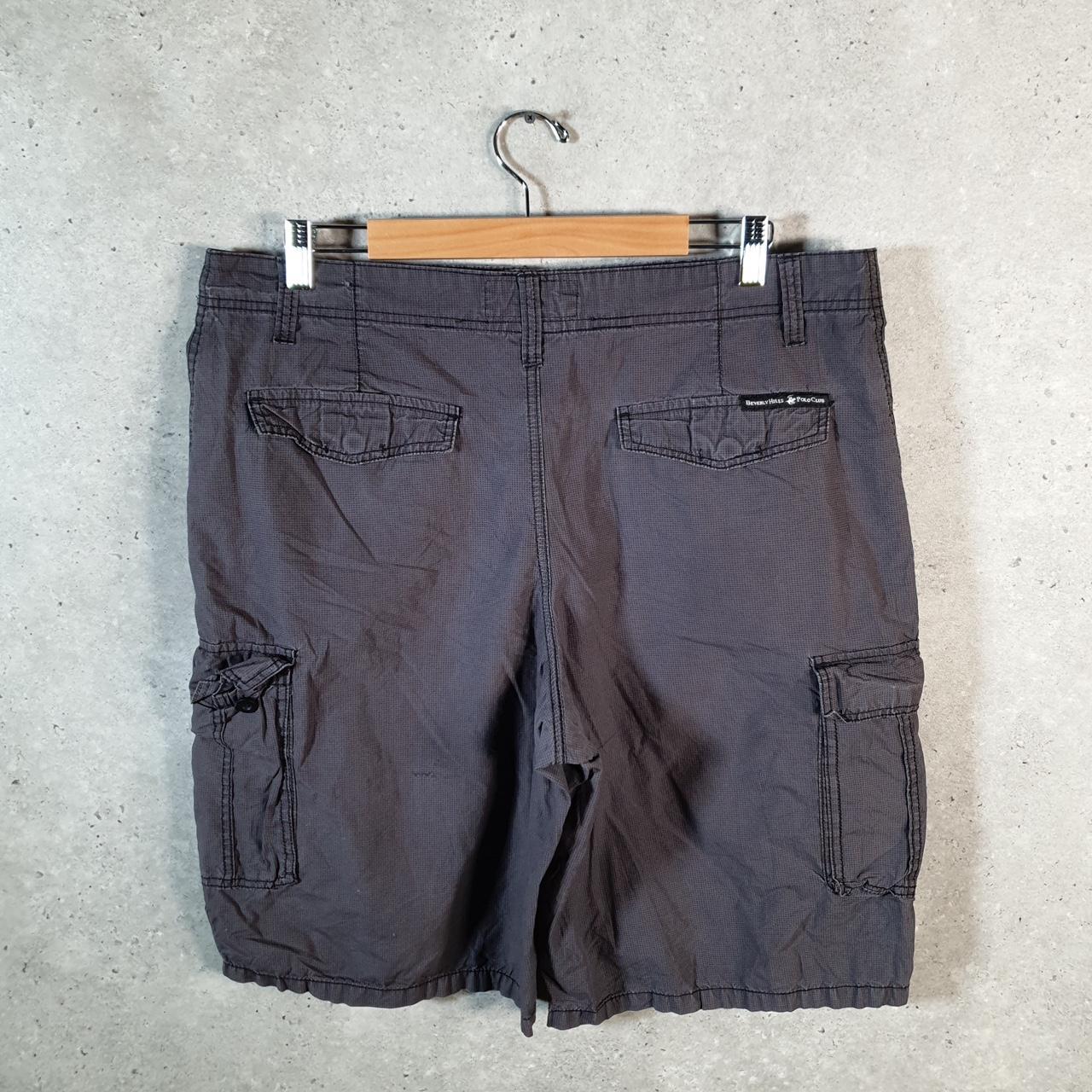 Vintage Beverley Hills Polo Club Chino Shorts Jorts Cargo Men’s W38 Grey Baggy Cotton A4467