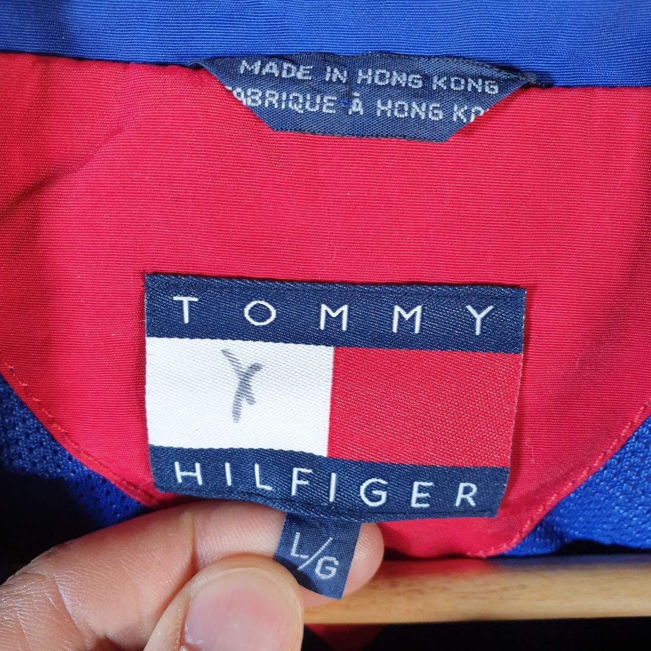 Tommy Hilfiger Harrington Bomber Jacket Men’s Large Red Embroidered Logo Full Zip