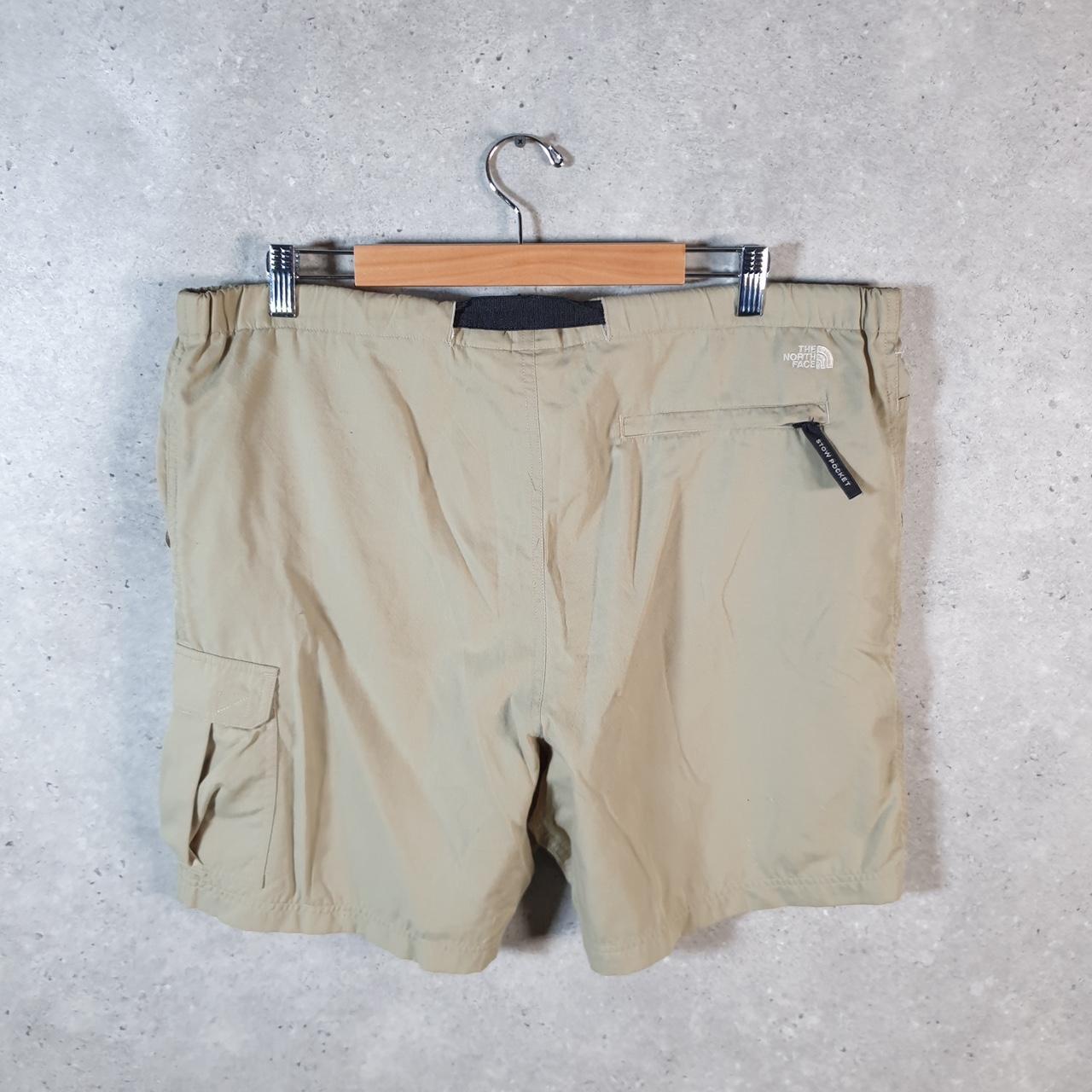 Vintage The North Face TNF Shorts Jorts Chino Cargo Womens Large Brown Baggy Cotton