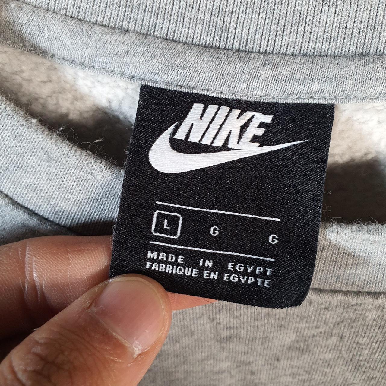 Vintage Nike Club Just Do It Sweatshirt Men’s Large Grey Swoosh Y2K Pullover Logo