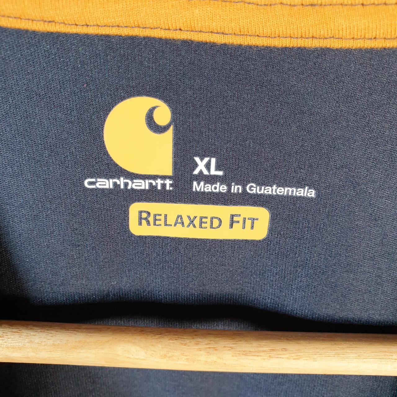 Vintage Carhartt Pocket T Shirt Men’s XL Navy Blue Workwear Chore Utility Relaxed Fit