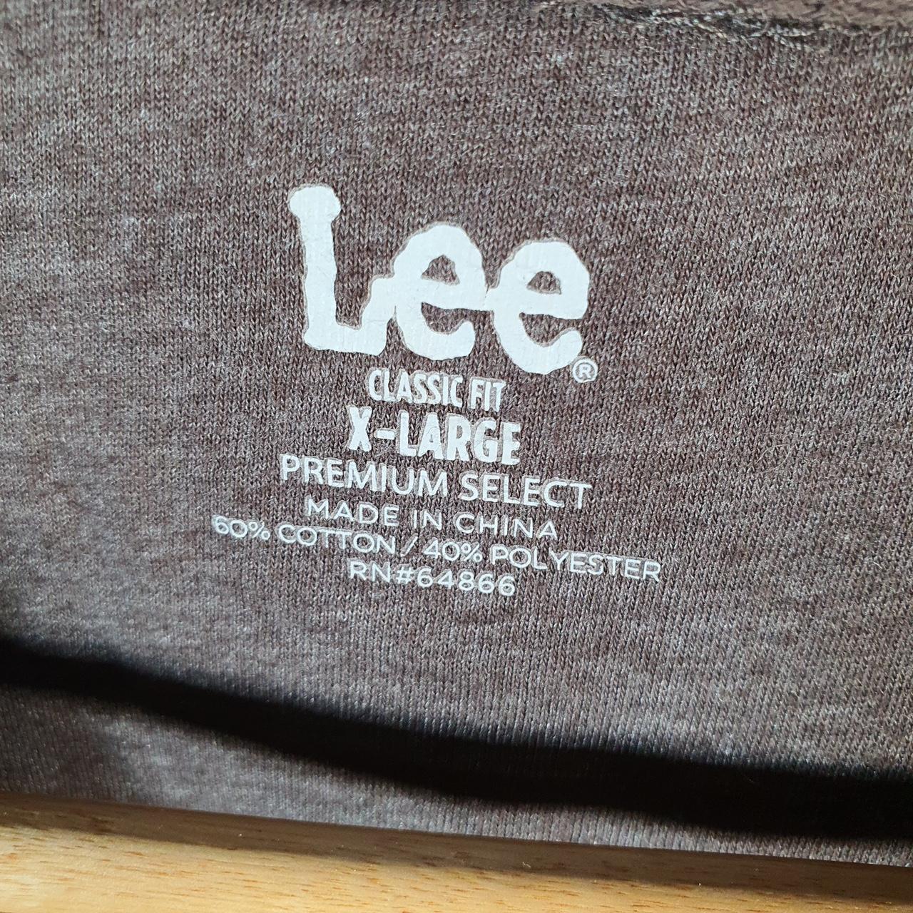 Vintage Lee Premium Select Sweatshirt Men’s XL Grey Pocket Embroidered