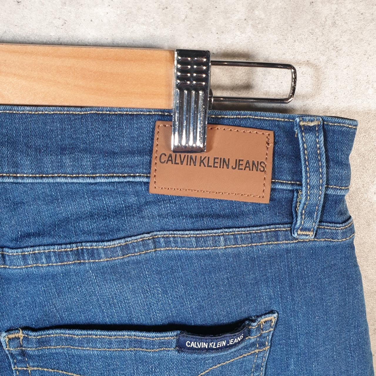 Vintage Calvin Klein Baggy Shorts Jorts Cargo Womens W32 Blue Relaxed Denim