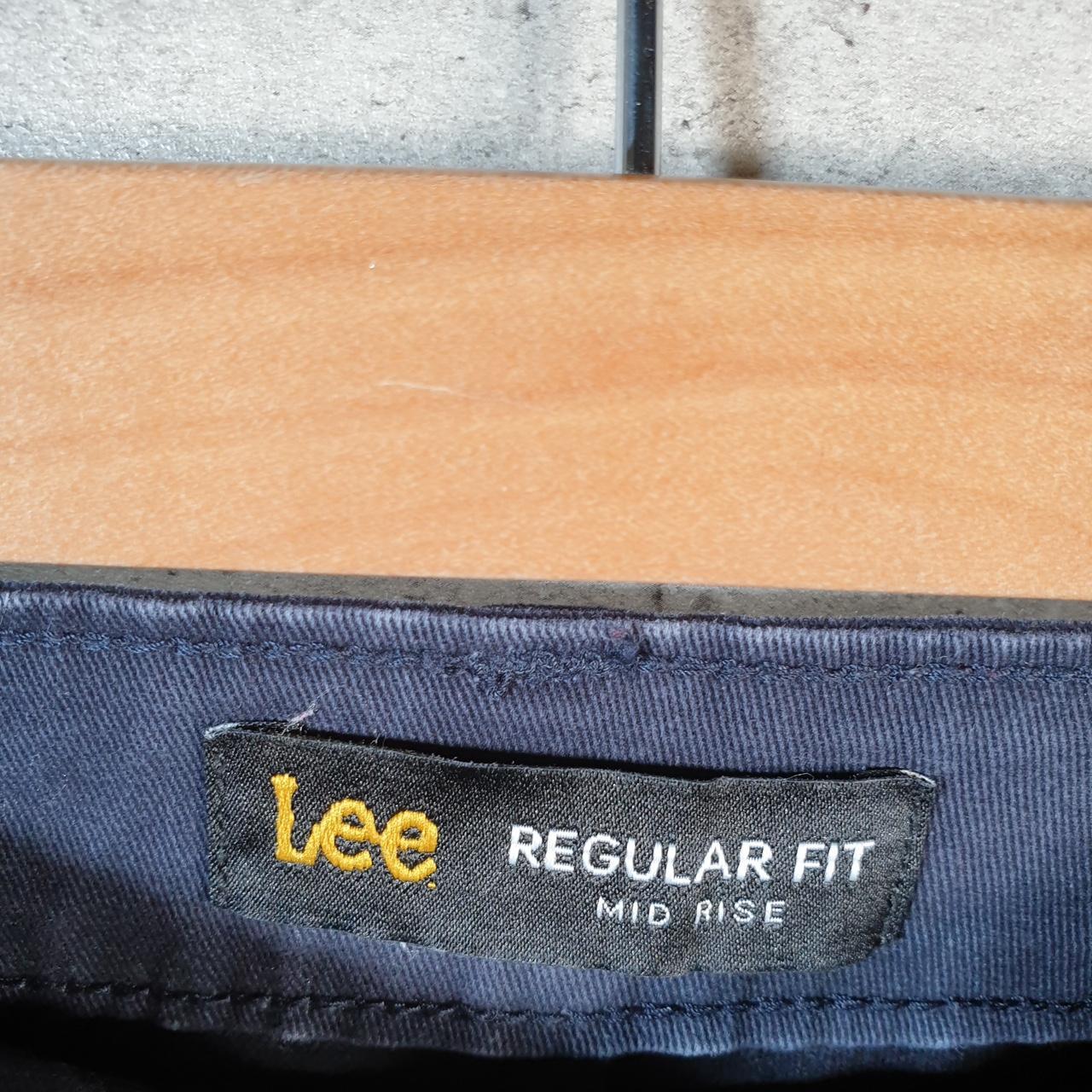 Vintage Lee Baggy Shorts Jorts Cargo Womens W36 Navy Blue Relaxed Cargo