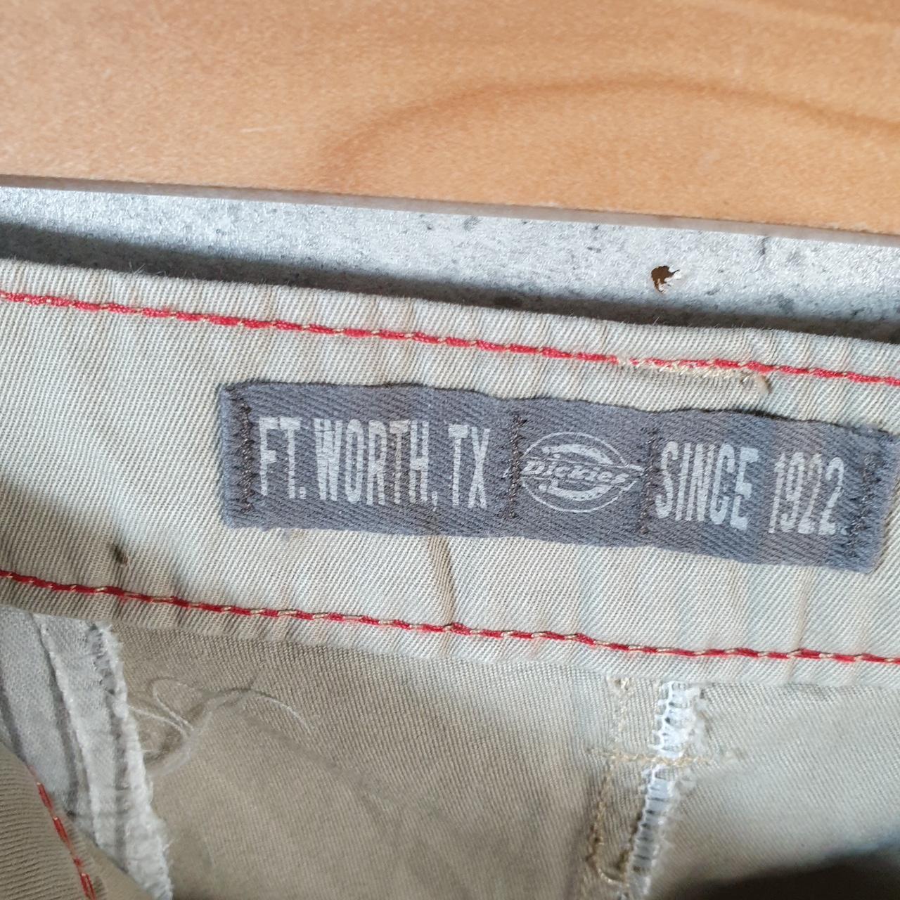 Vintage Dickies Baggy Chino Shorts Jorts Cargo Womens W38 Brown Regular Fit