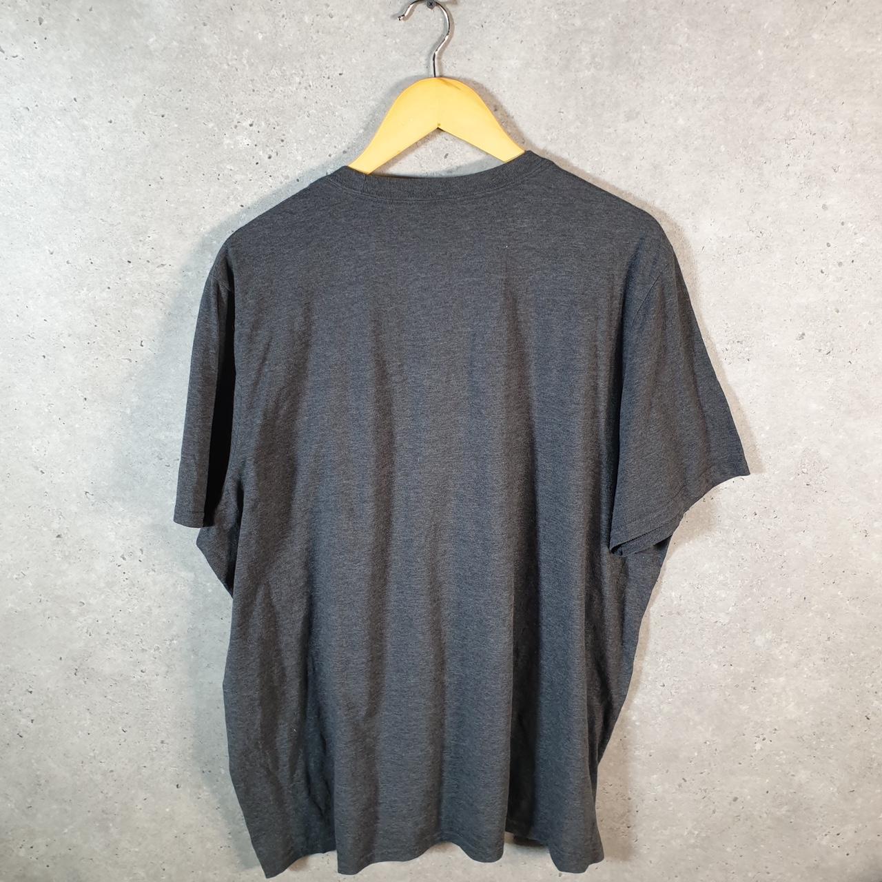 Vintage Adidas Amplifier T Shirt Men’s 2XL Grey Three Stripes Logo Athletic