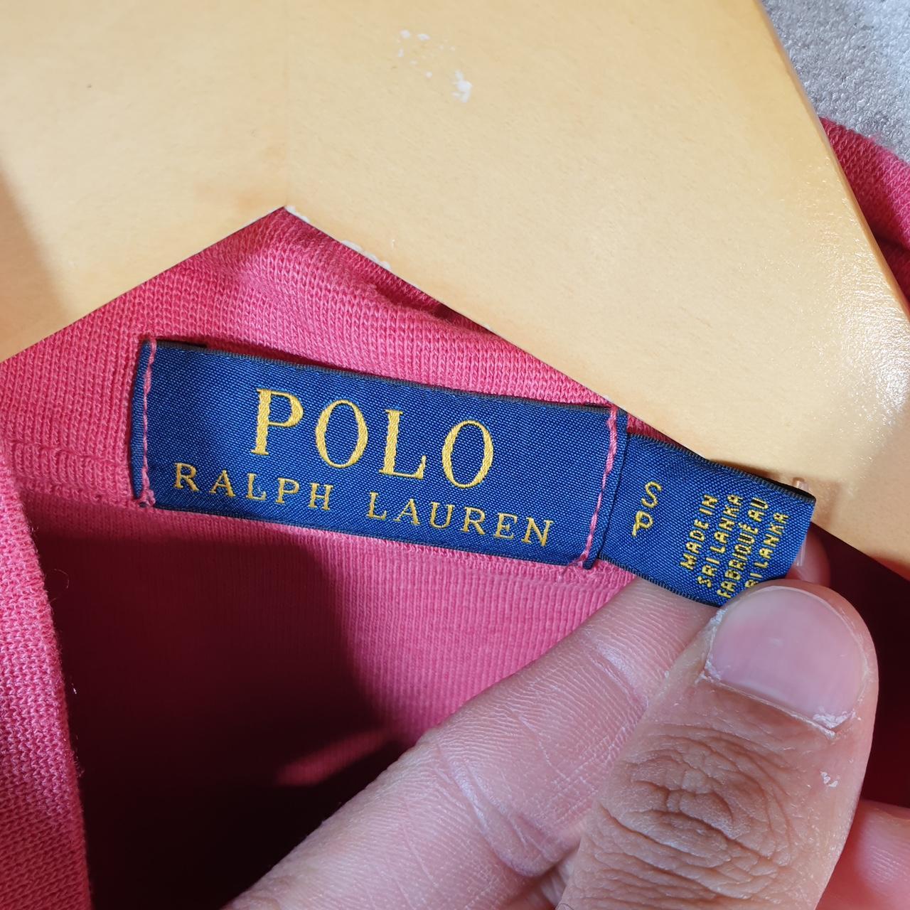 Vintage Ralph Lauren Polo Sweatshirt Men’s Small Pink 1/4 Zip Cotton Pullover Pony
