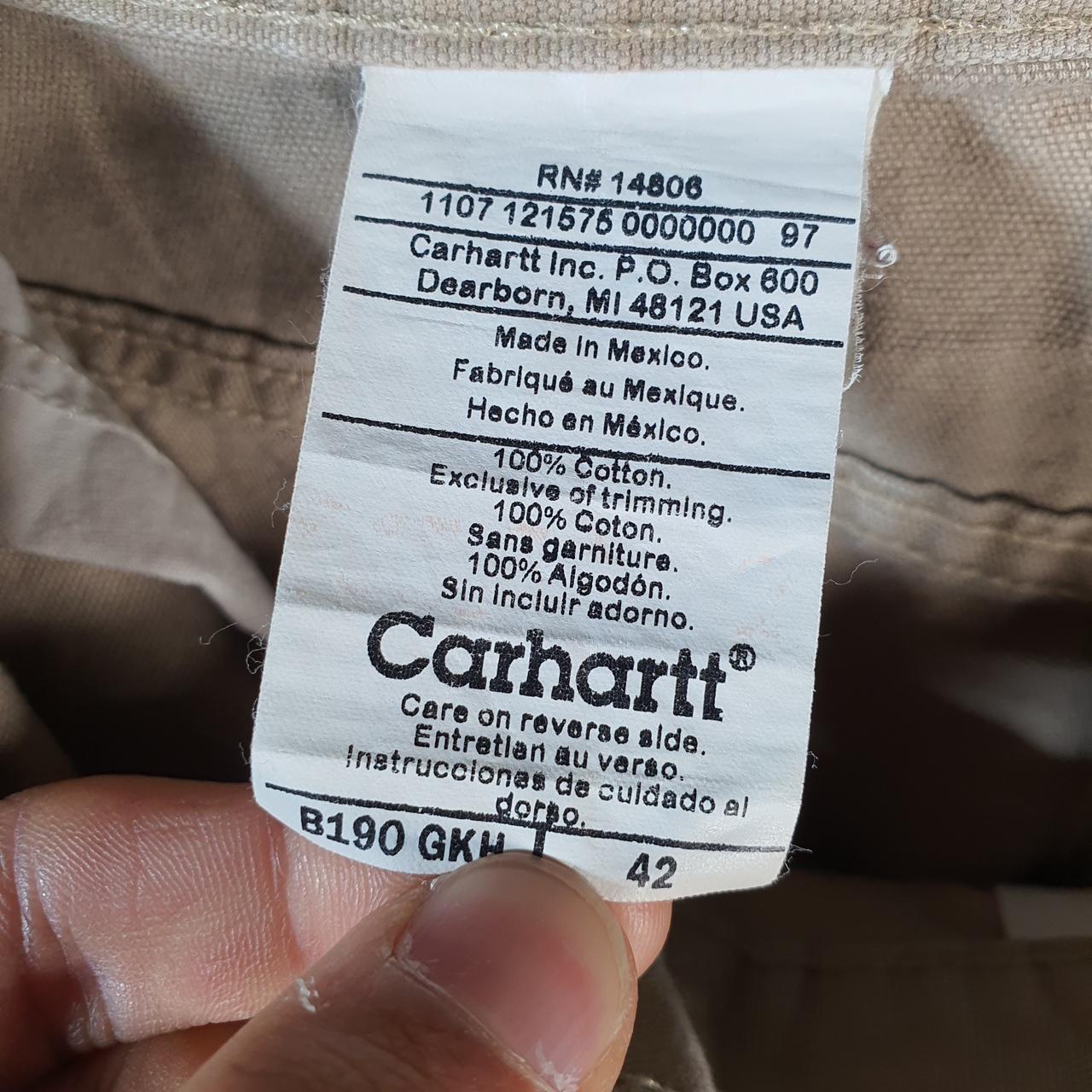 Vintage Carhartt Baggy Carpenter Shorts Jorts Cargo Men’s W42 Brown Relaxed Fit Workwear A4698