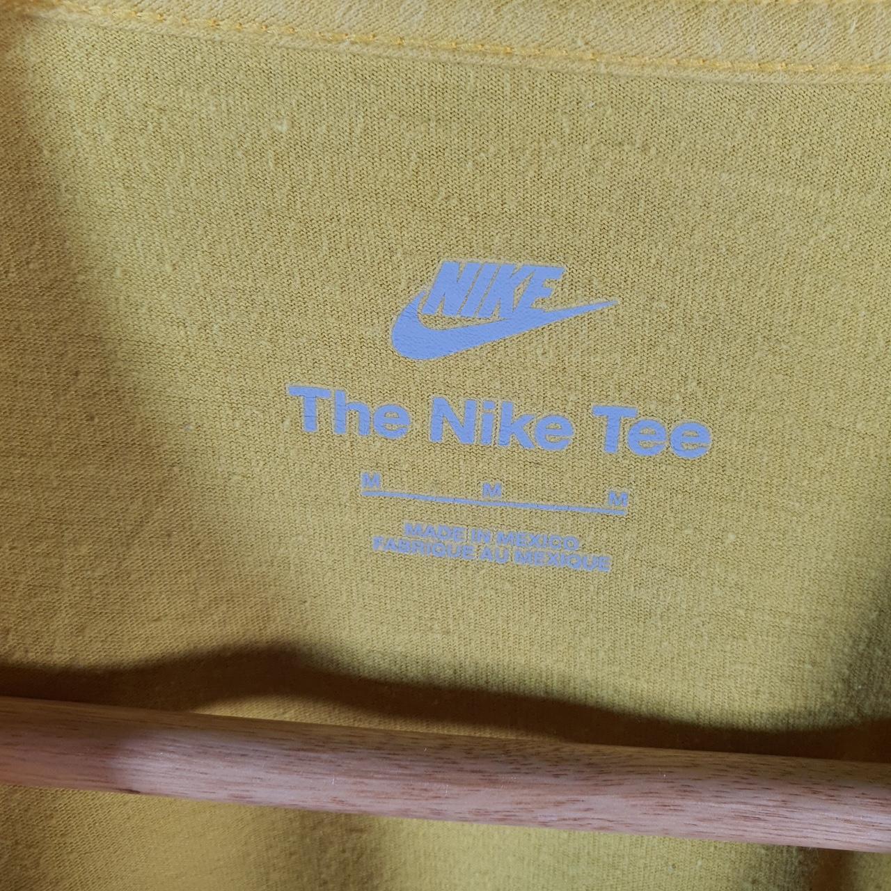 Vintage Nike Spellout Just Do It T Shirt Men’s Medium Yellow Logo Swoosh Athletic