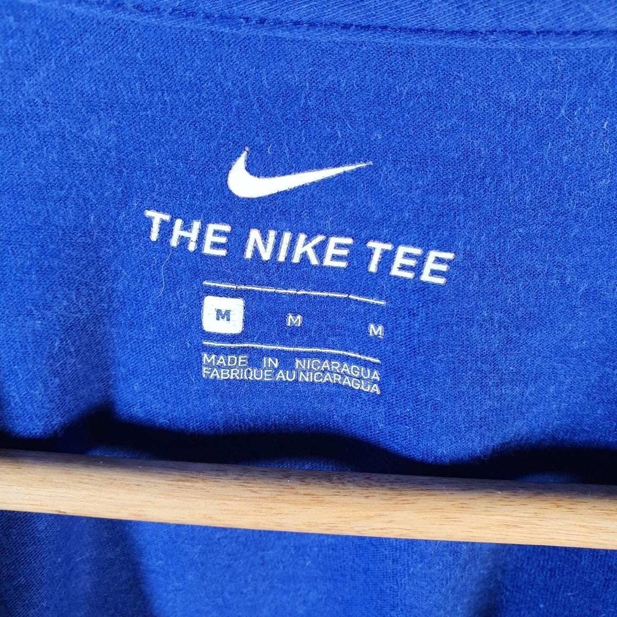Vintage Nike Rangers Arlington Texas MLB T Shirt Mens Medium Blue Logo Swoosh Athletic