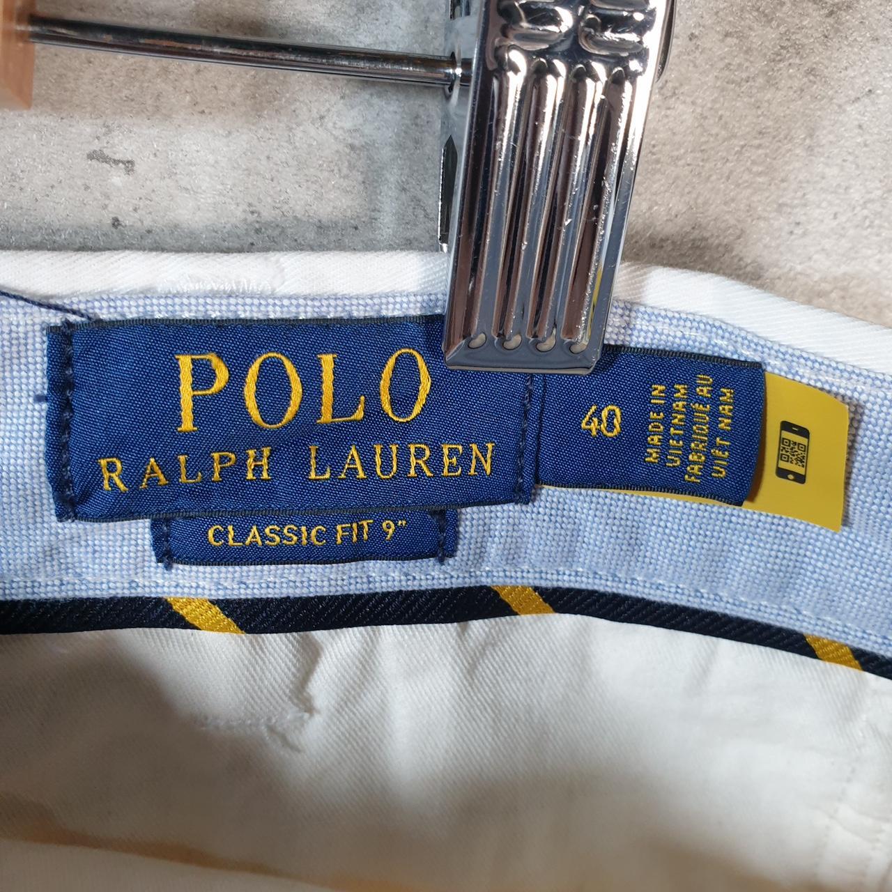 Vintage Ralph Lauren Polo Shorts Jorts Chino Cargo Men’s W40 White Baggy Cotton