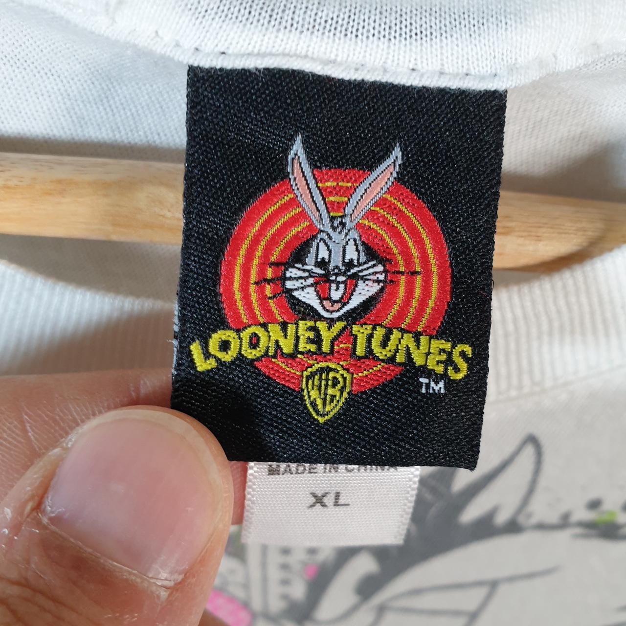 Vintage Looney Tunes Tweety & Sylvester 90s T Shirt Womens XL White Graphic