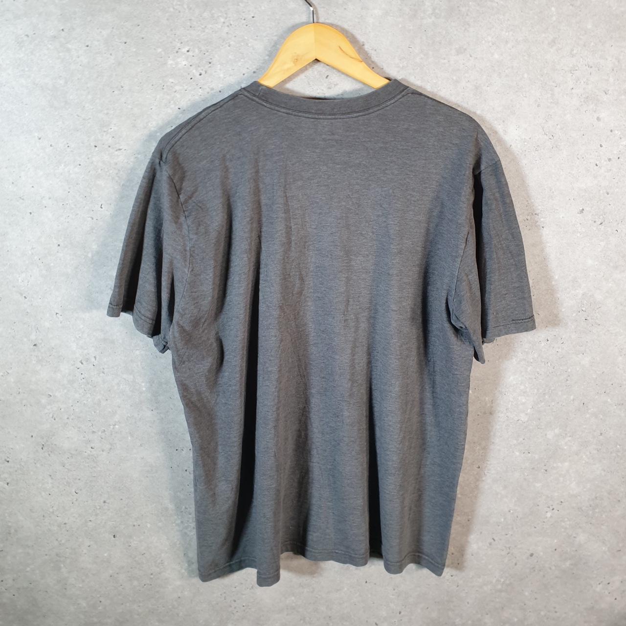 Vintage Nike T Shirt Men’s XL Grey Printed Single Swoosh Logo Athletic C8268