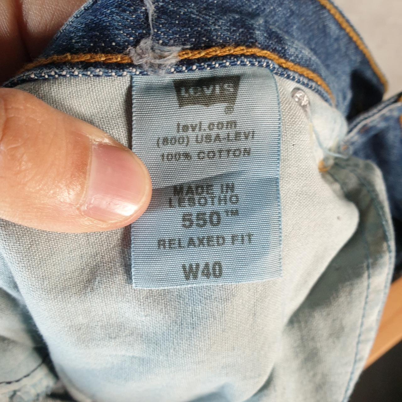 Vintage Levi’s 550 Baggy Shorts Jorts Cargo Men’s W40 Blue Relaxed Denim