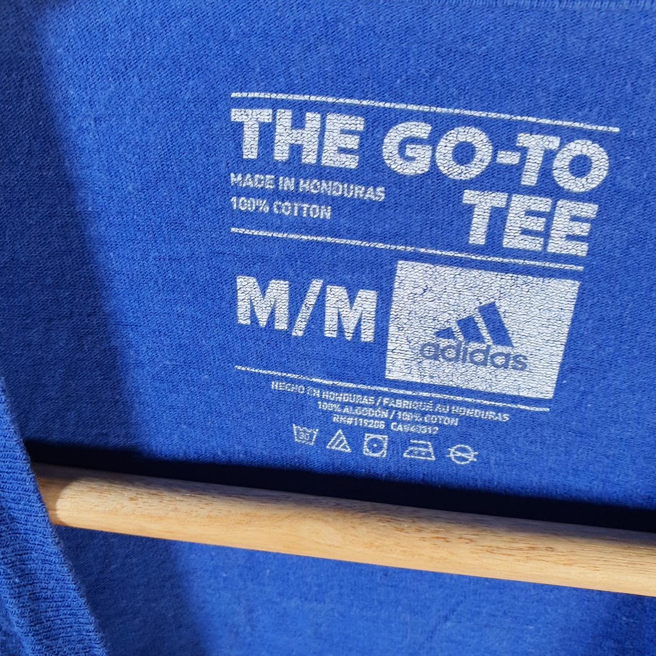 Vintage Adidas Philadelphia 76Ers NBA T Shirt Men’s Medium Blue Three Stripes Logo Athletic