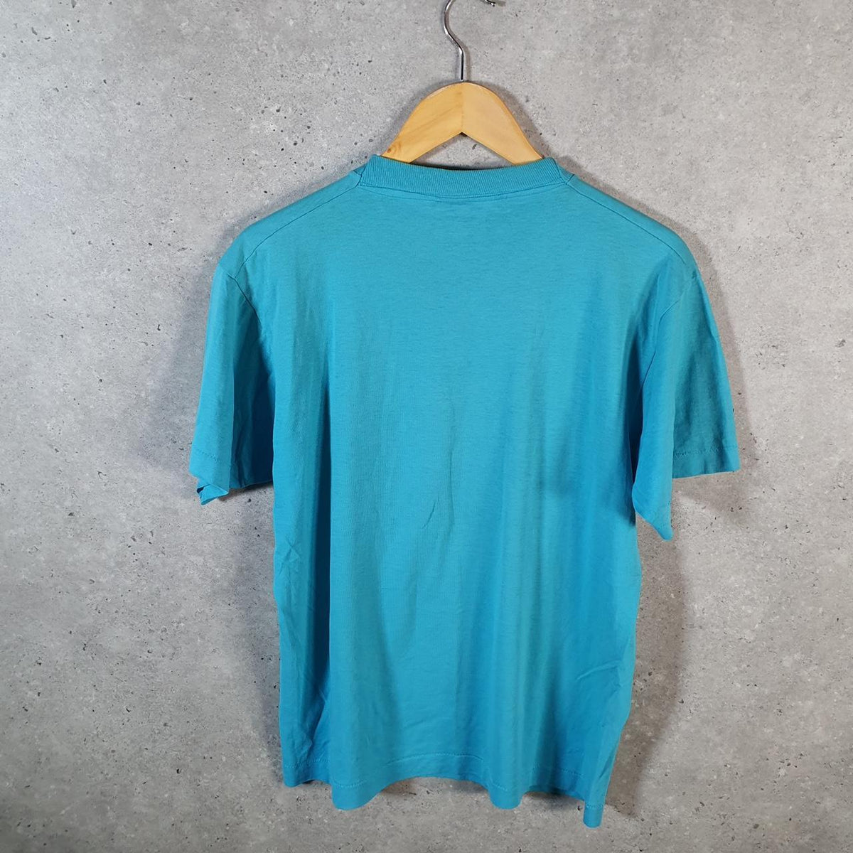 Vintage Screen Stars Best Turkey Trot 1990 USA Single Stitch T Shirt Men’s Large Blue Big Fish Vintage