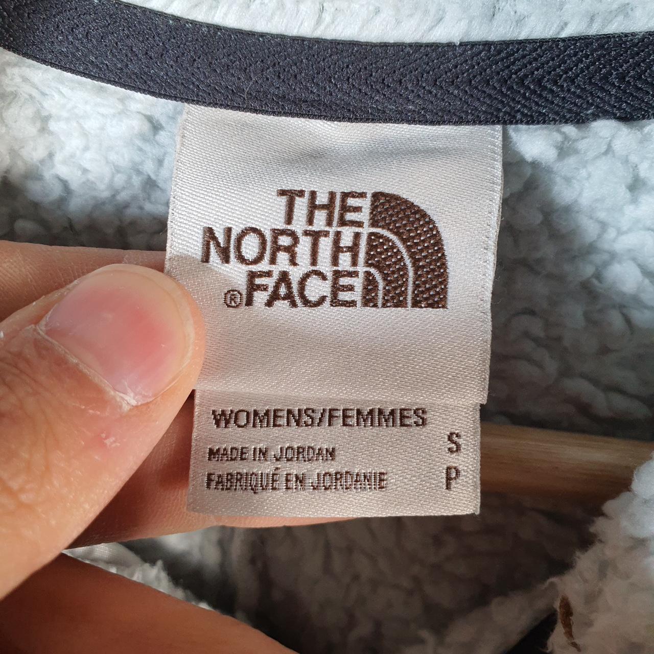 Vintage The North Face TNF Teddy Fleece Sweatshirt  Womens Small Blue Full Zip Logo