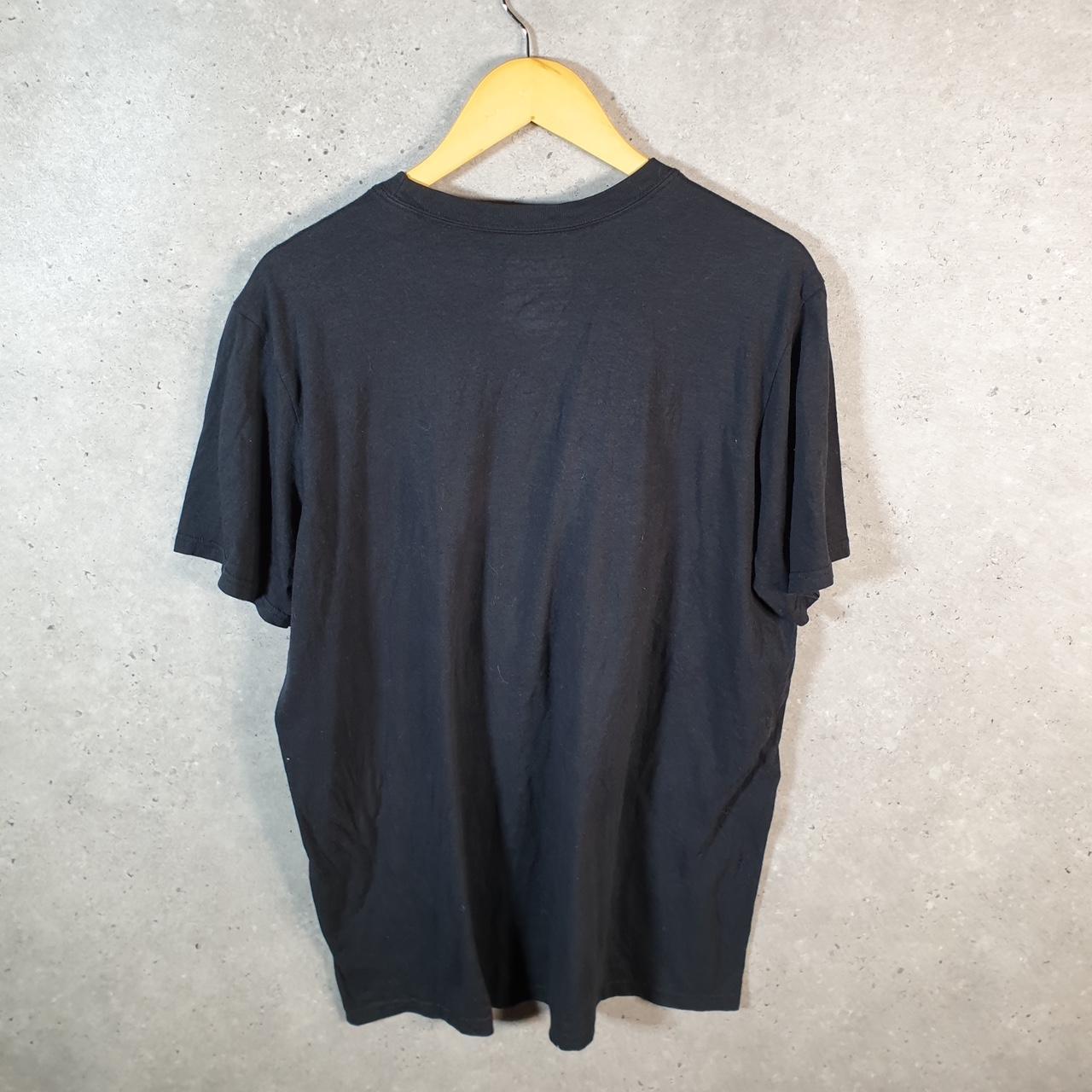 Vintage Adidas Go Tee Performance T Shirt Shirt Men’s XL Black Three Stripes Logo Athletic C9774