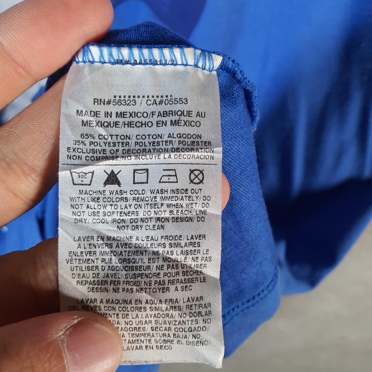 Vintage Nike Dri fit 3 Up 2 Down T Shirt Mens Medium Blue Printed Logo Swoosh Athletic