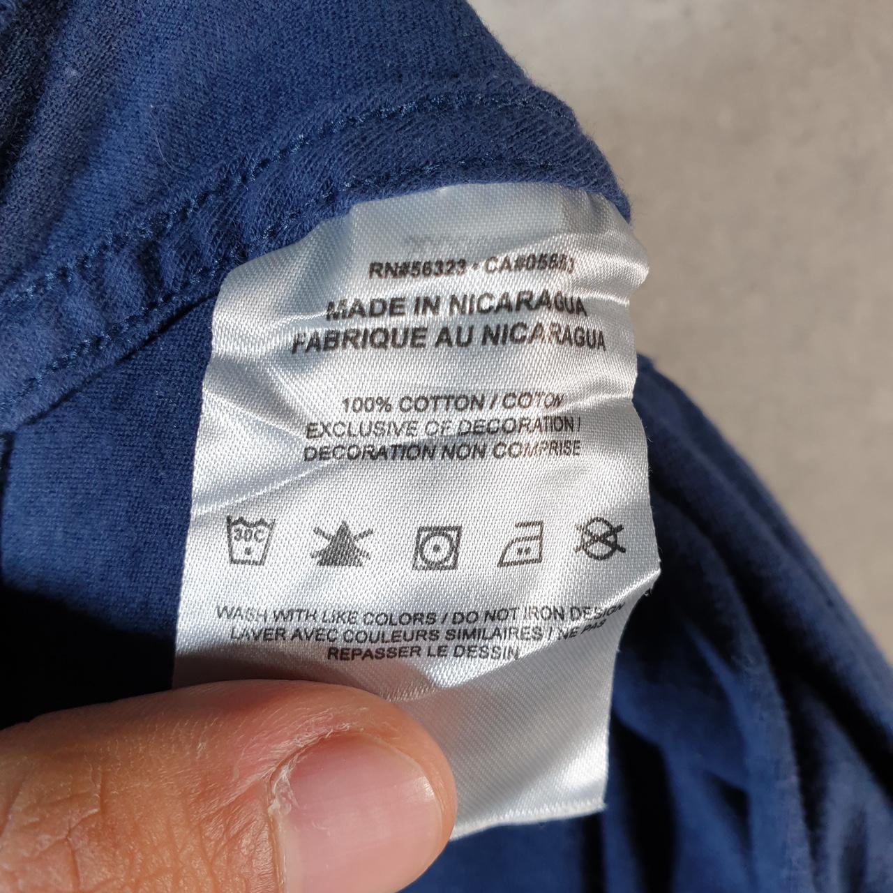 Vintage Nike T Shirt Men’s XL Blue Printed Single Swoosh Logo Athletic C8266