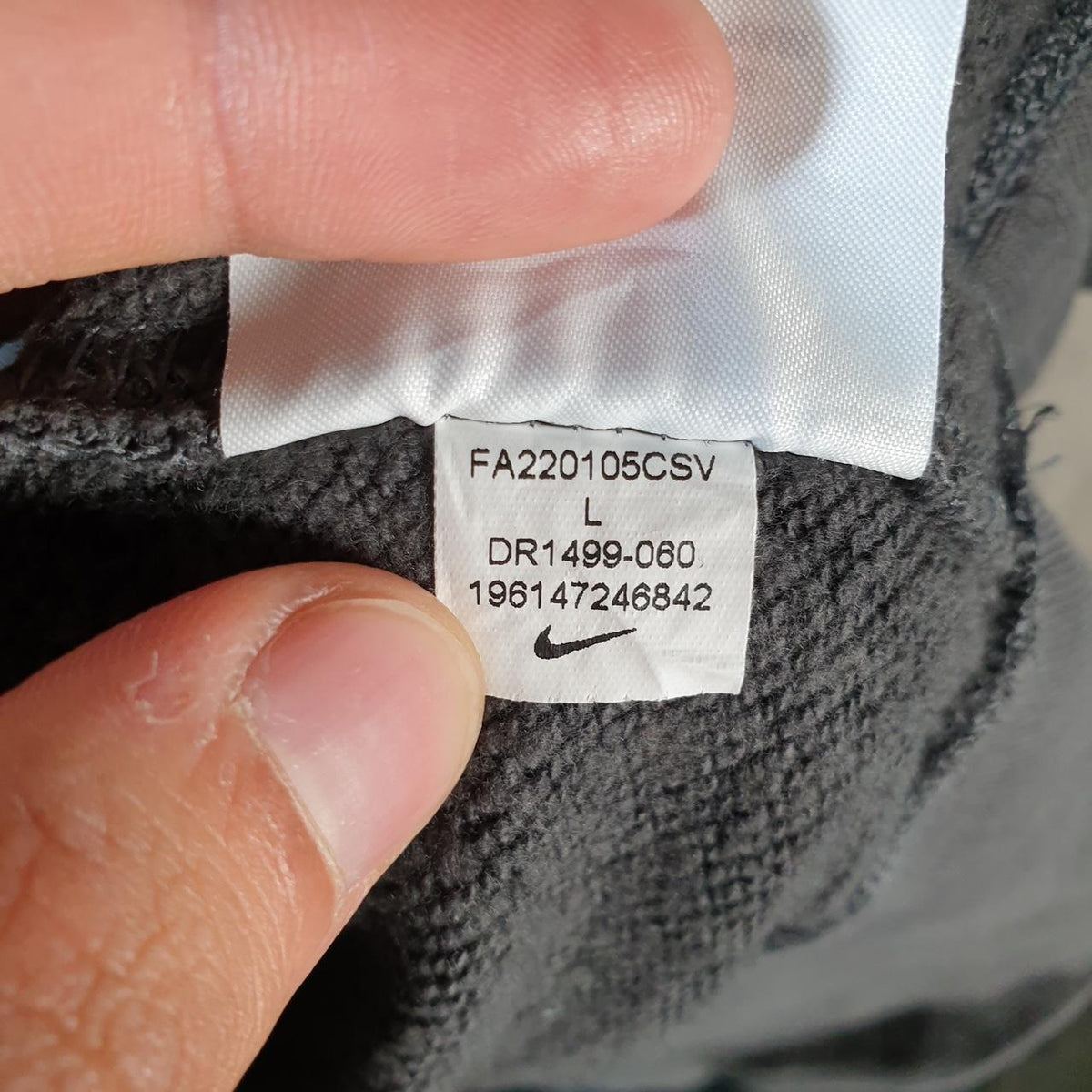 Vintage Nike Club Hoodie Men’s Large Grey Swoosh Y2K Pullover