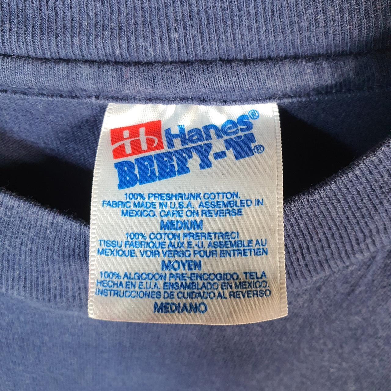 Vintage Hanes Miami Sailing 90s USA Single Stitch T Shirt Men’s Medium Navy Blue